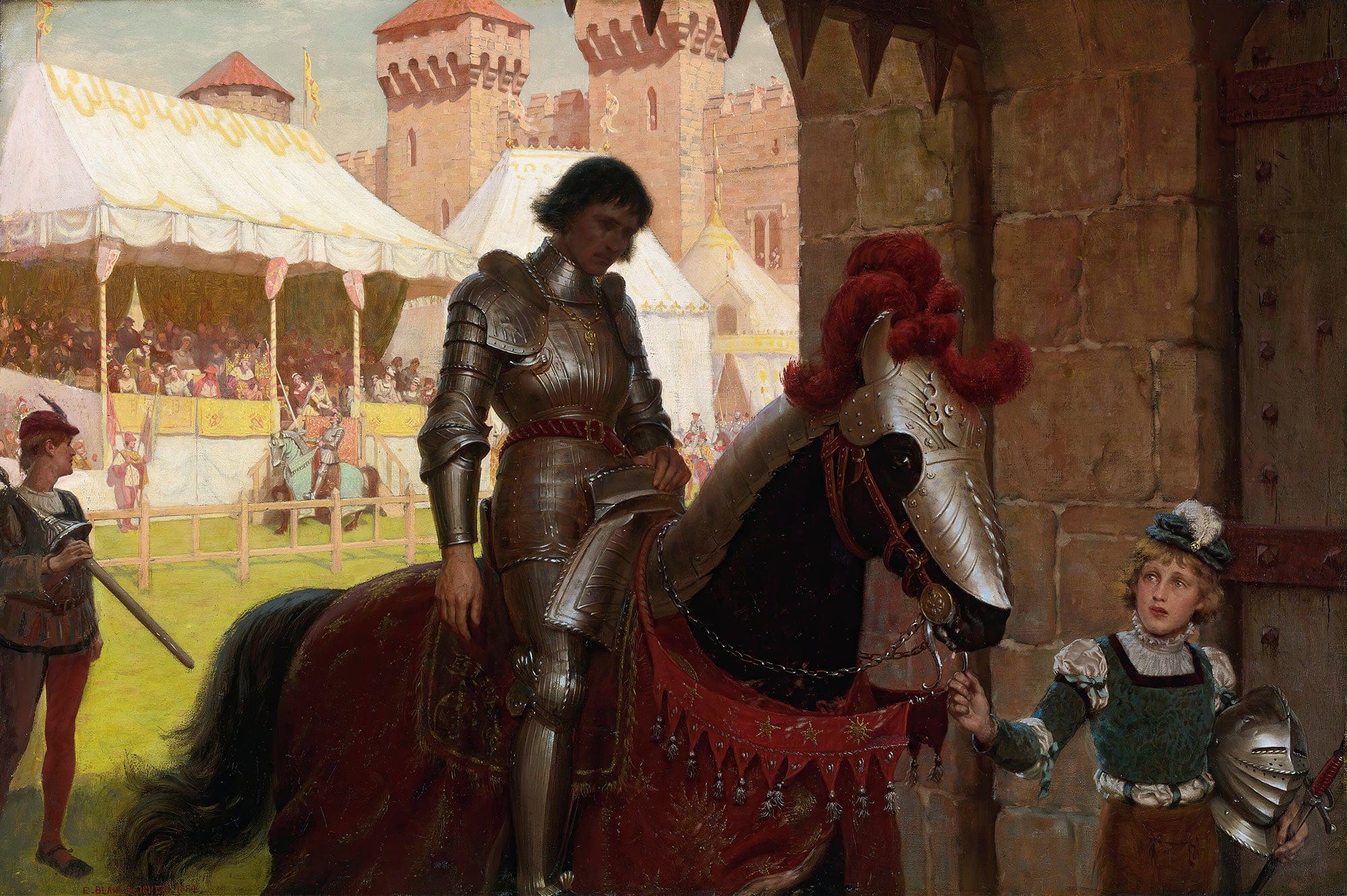 Vanquished by Edmund Blair Leighton - Image 2