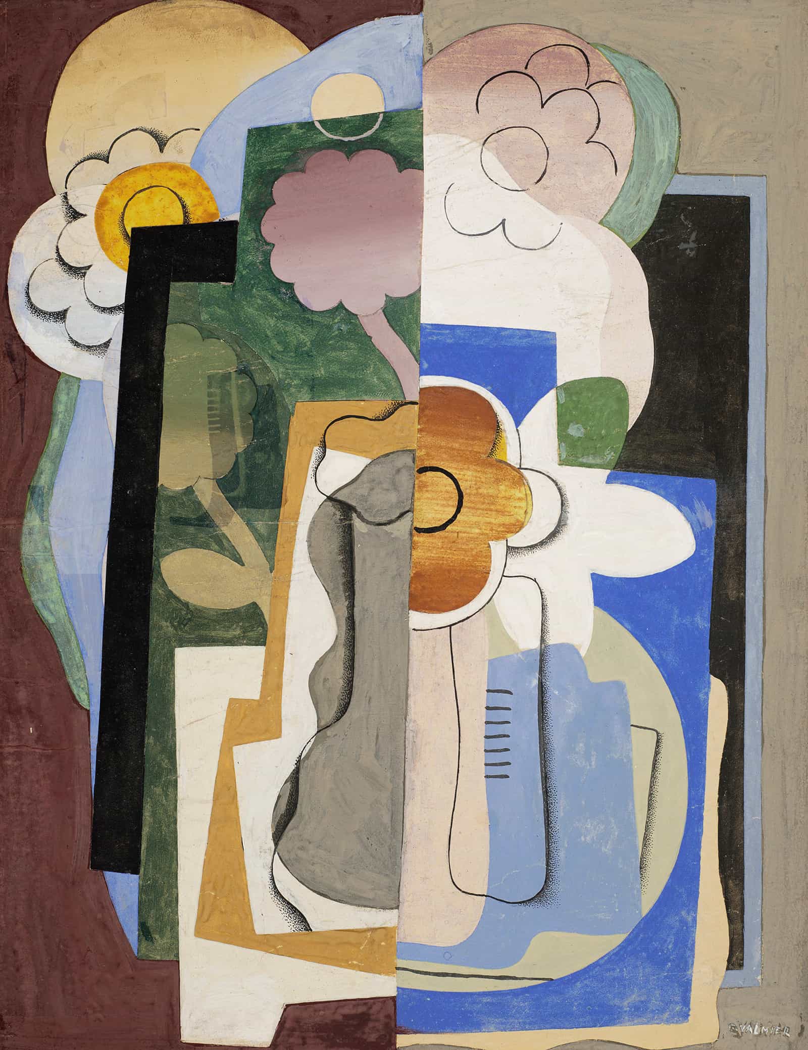 Vase De Fleurs by Georges Valmier