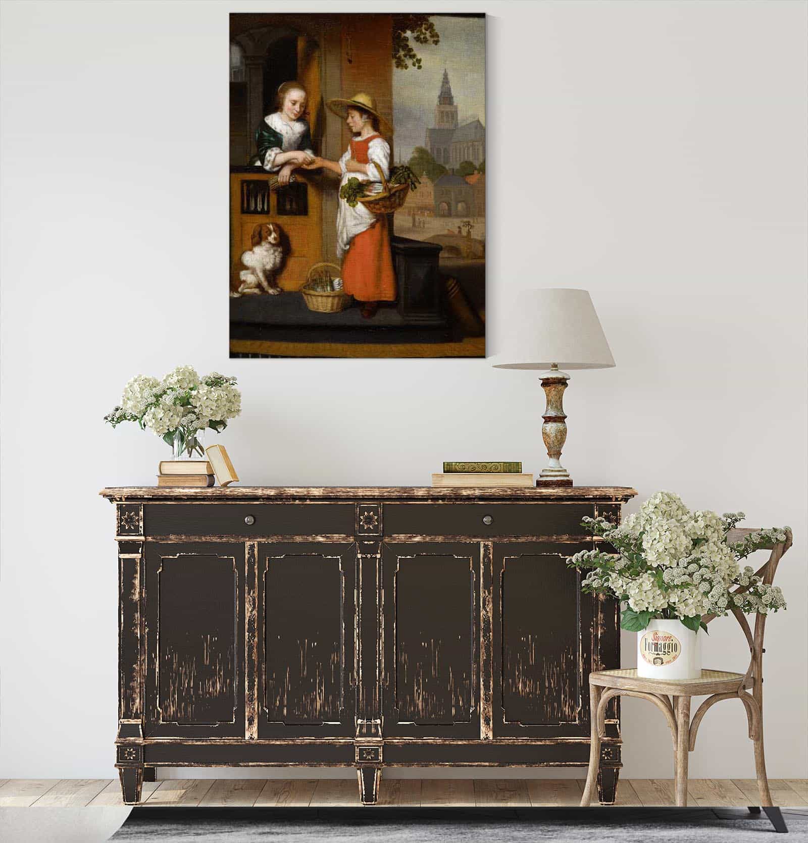 Vegetable Seller S by Nicolaes Maes - Image 4