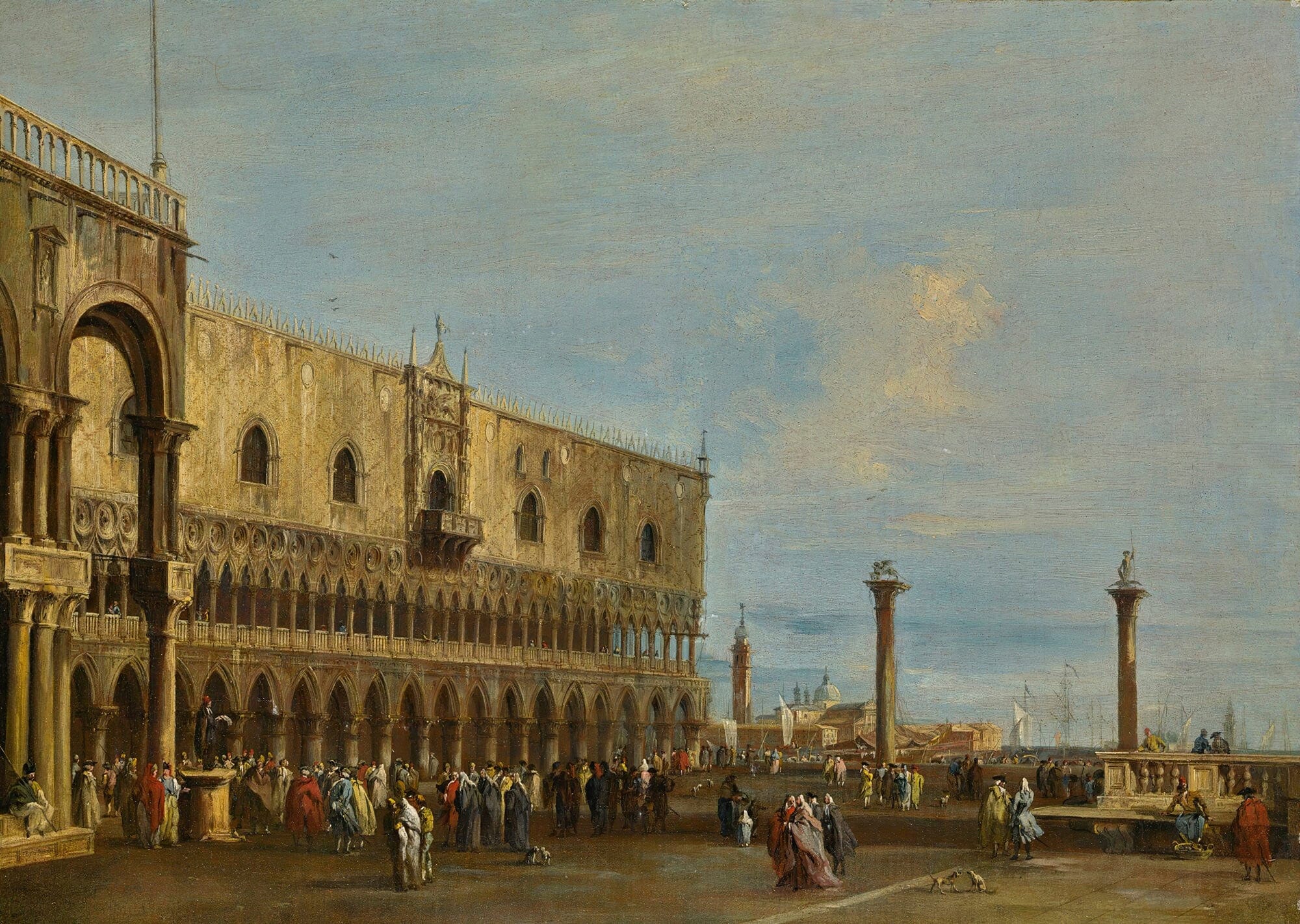Venice A View Of The Piazzetta Looking South With The Palazzo Ducale by Francesco Guardi - Image 2