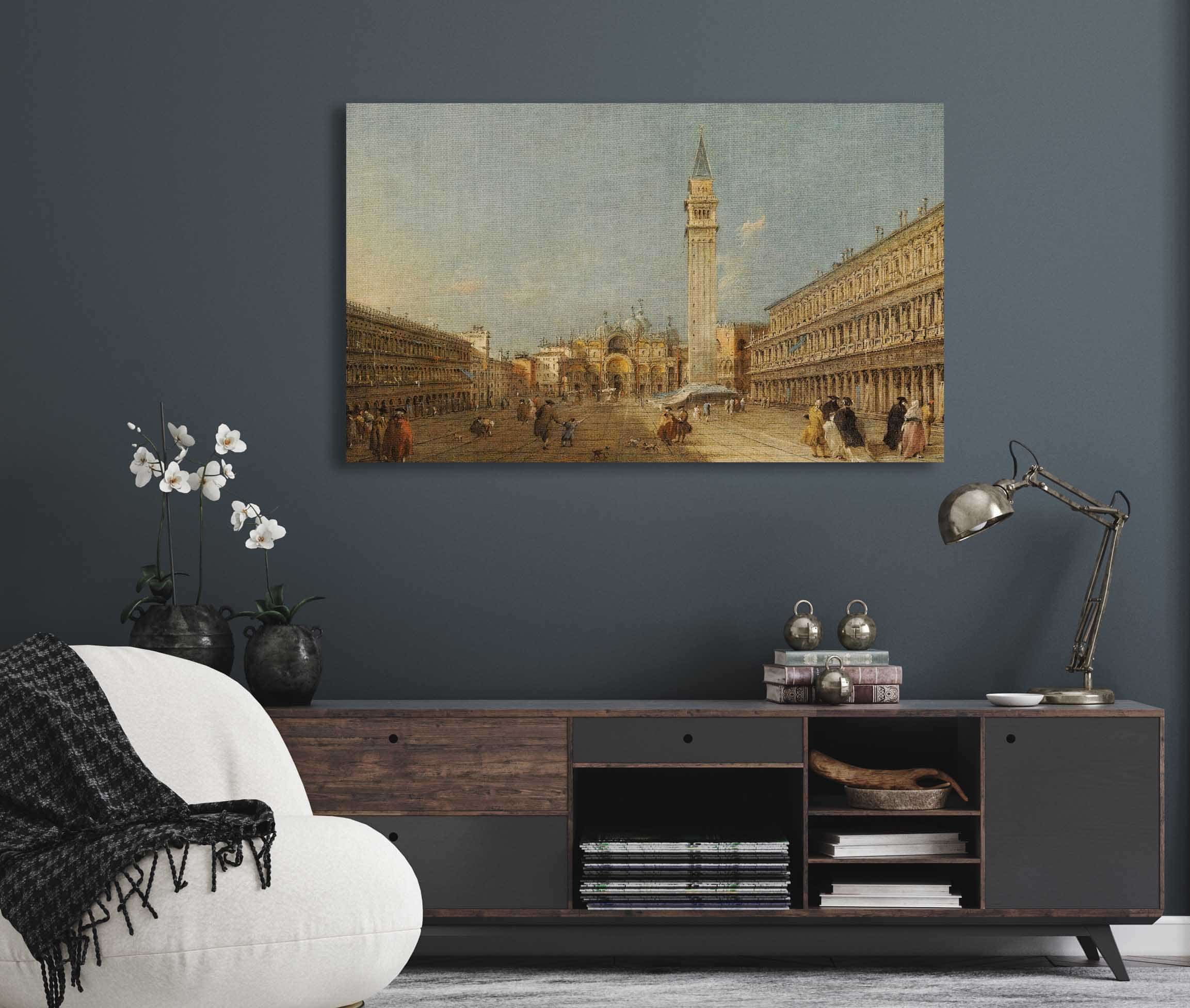 Venice Piazza San Marco With The Basilica And The Campanile by Francesco Guardi - Image 5