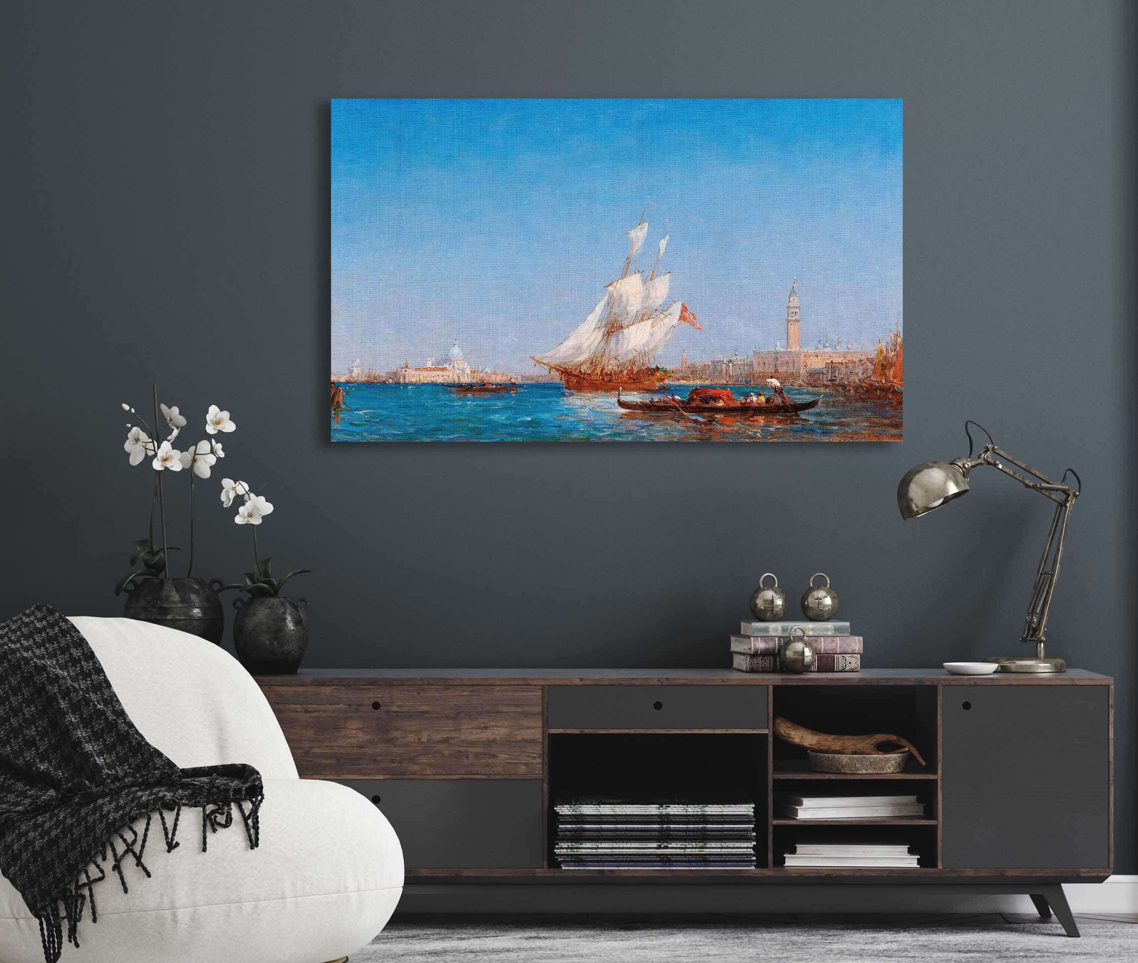 Venice The Bacino Di San Marco by Felix Ziem - Image 5