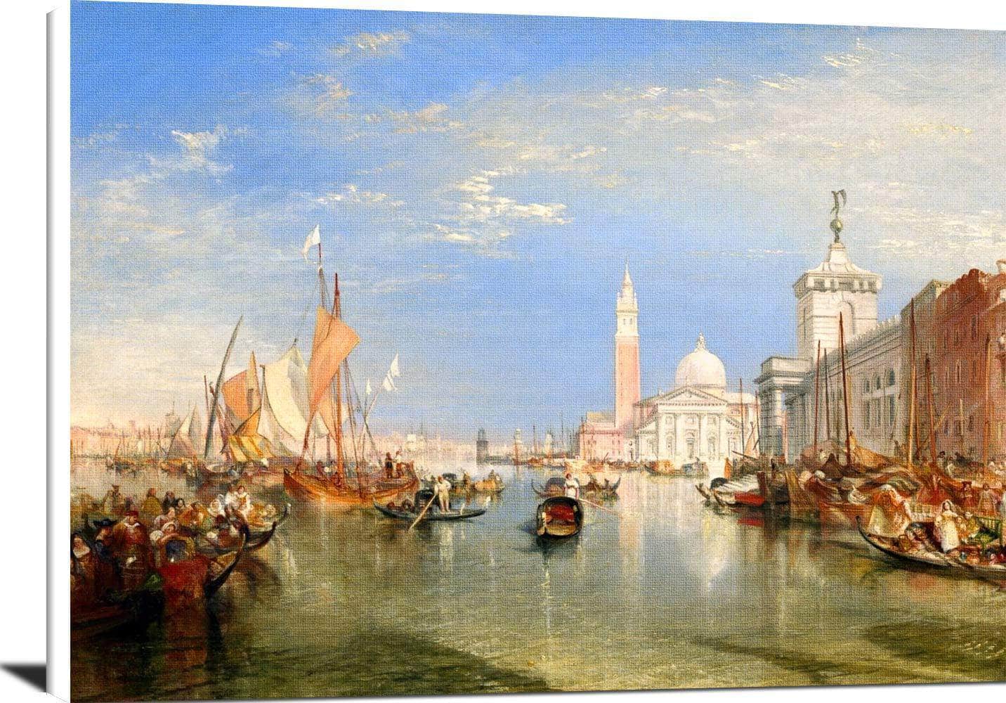 Venice The Dogana And San Giorgio Maggiore Painting Jmw Turner Canvas Art