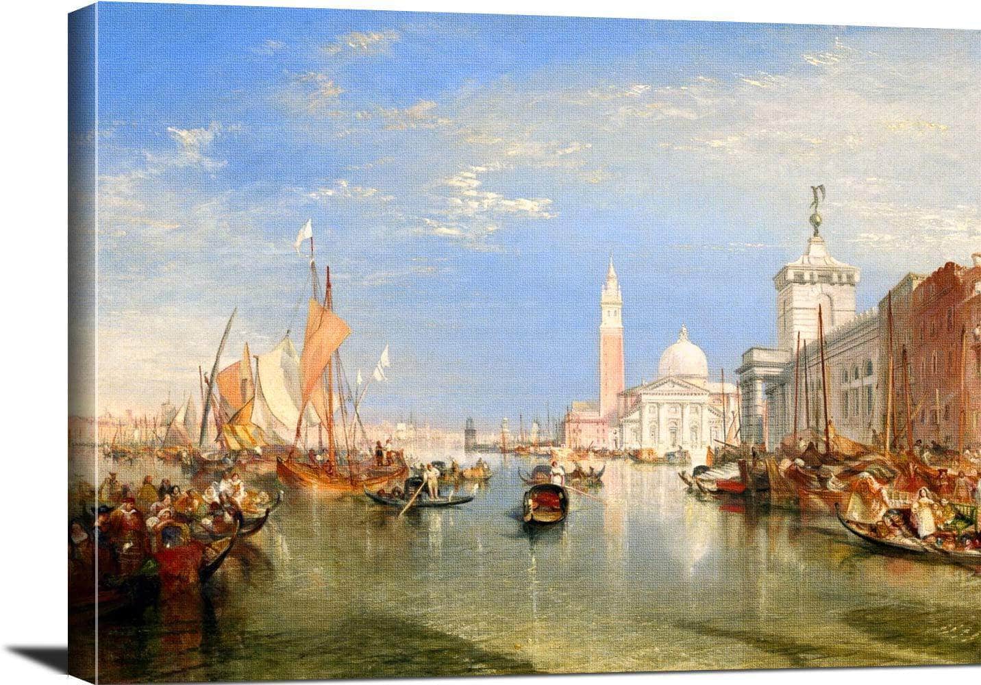 Venice The Dogana And San Giorgio Maggiore Painting Jmw Turner Canvas Art - Image 3