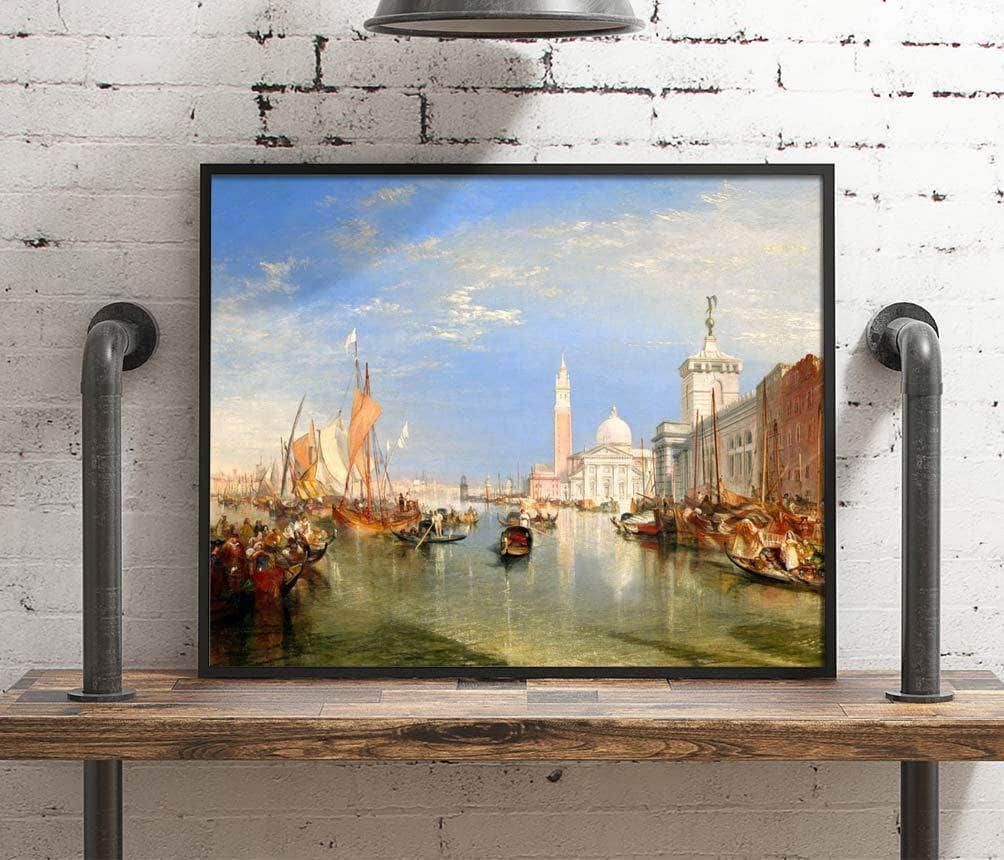 Venice The Dogana And San Giorgio Maggiore Painting Jmw Turner Canvas Art - Image 4