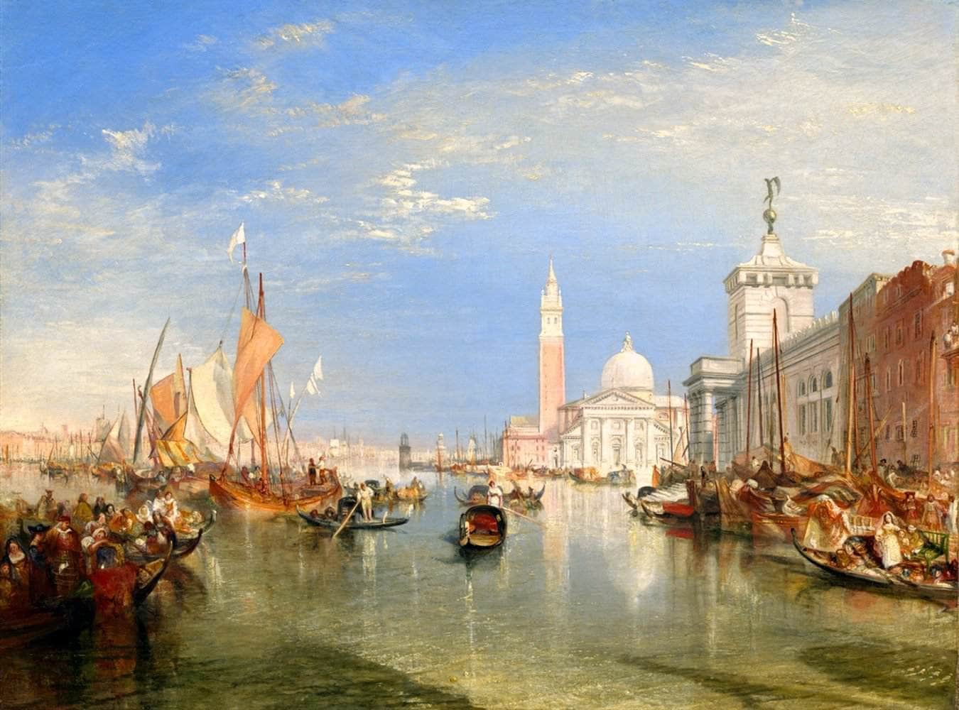Venice The Dogana And San Giorgio Maggiore Painting Jmw Turner Canvas Art - Image 5