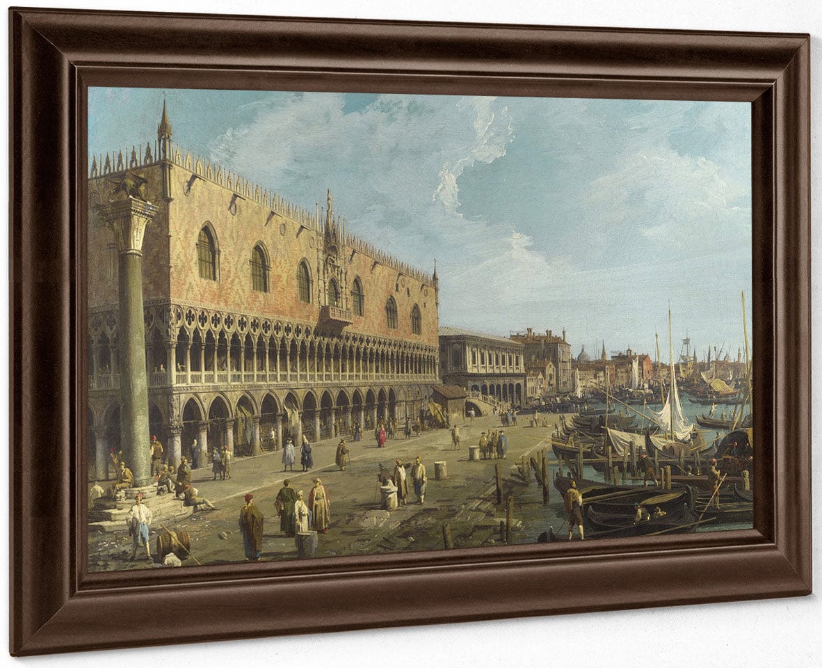 Venice The Doge's Palace And The Riva Degli Schiavoni By Canaletto - Image 4