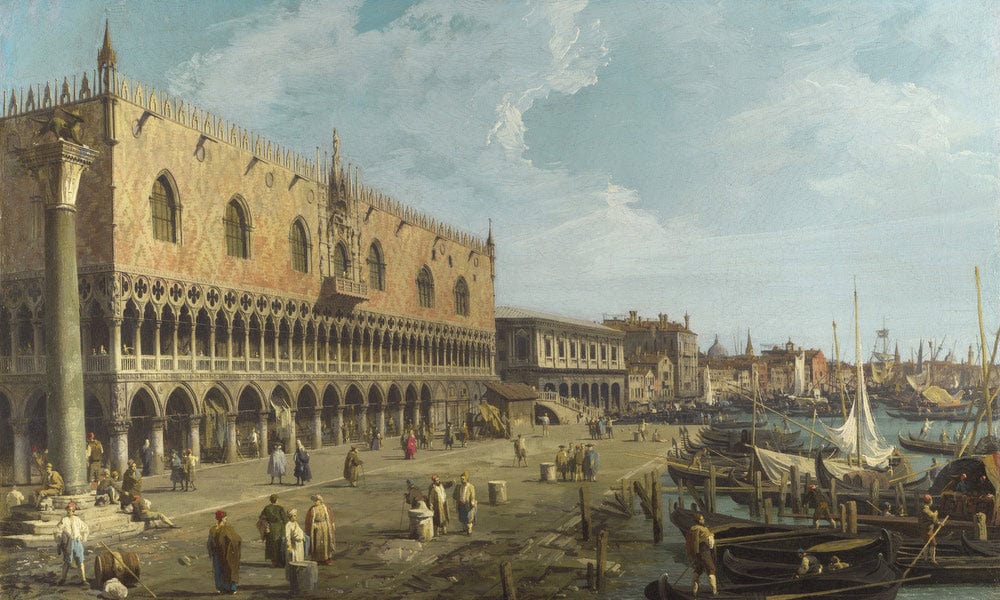 Venice The Doge's Palace And The Riva Degli Schiavoni By Canaletto - Image 5