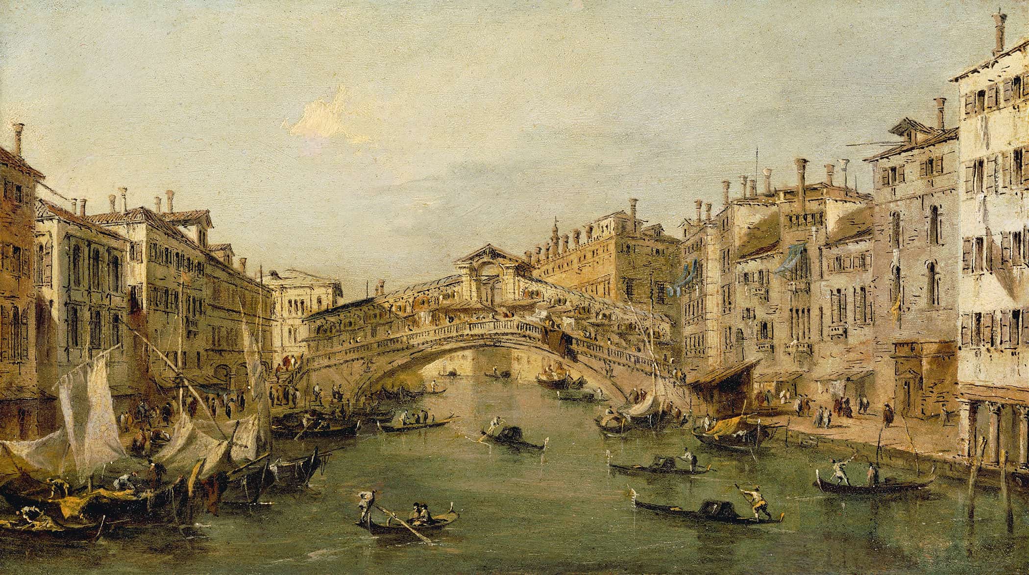 Venice The Rialto by Francesco Guardi - Image 2