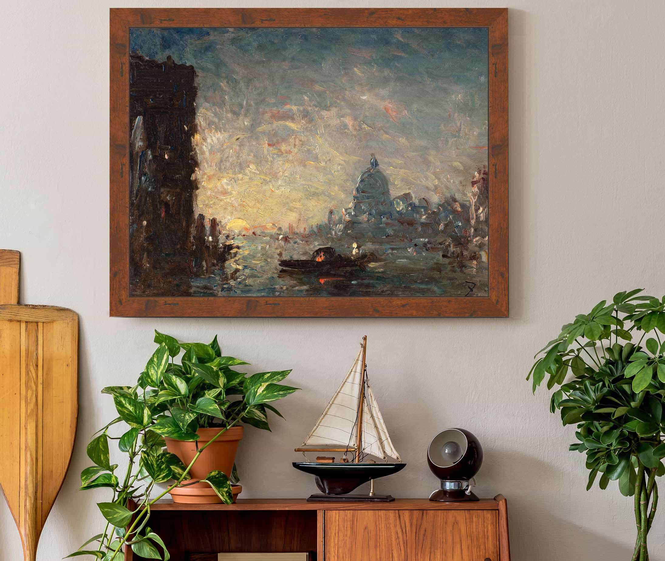 Venise Au Coucher Du Soleil by Felix Ziem - Image 3