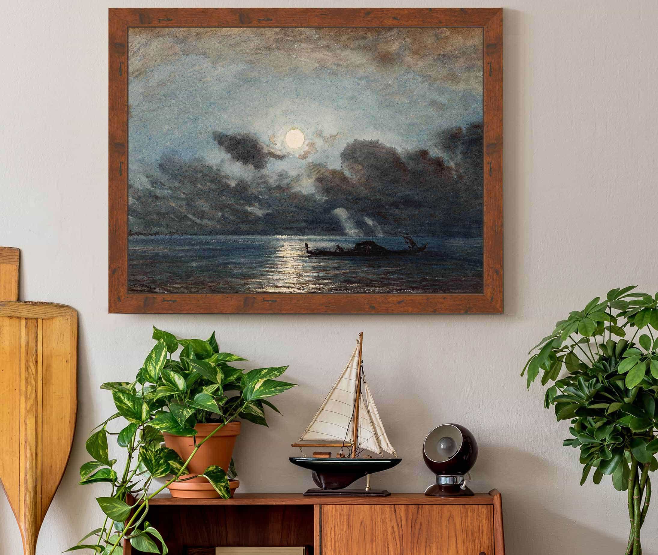 Venise Clair De Lune by Felix Ziem - Image 3