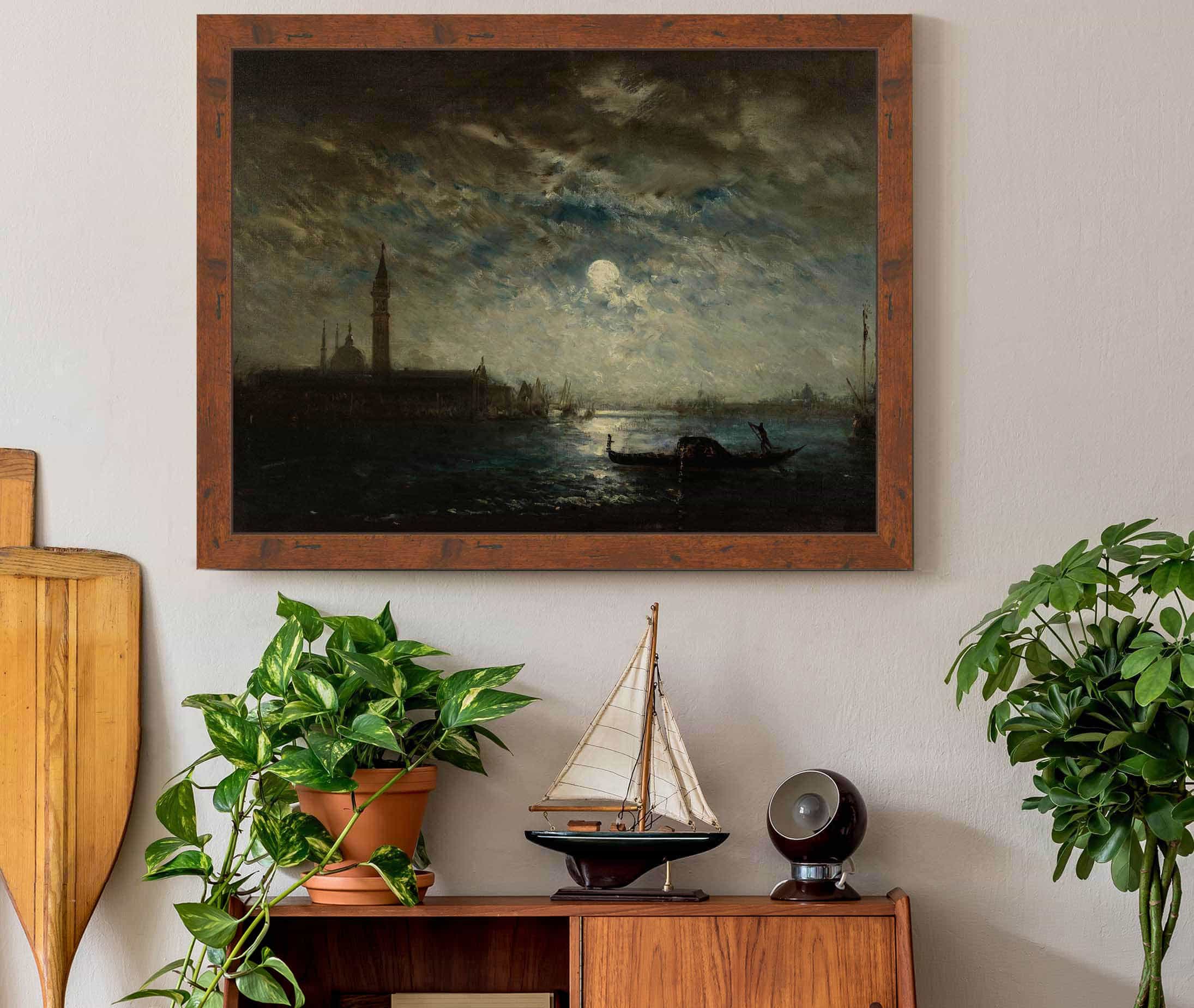 Venise Et Le Campanile Au Clair De Lune by Felix Ziem - Image 3