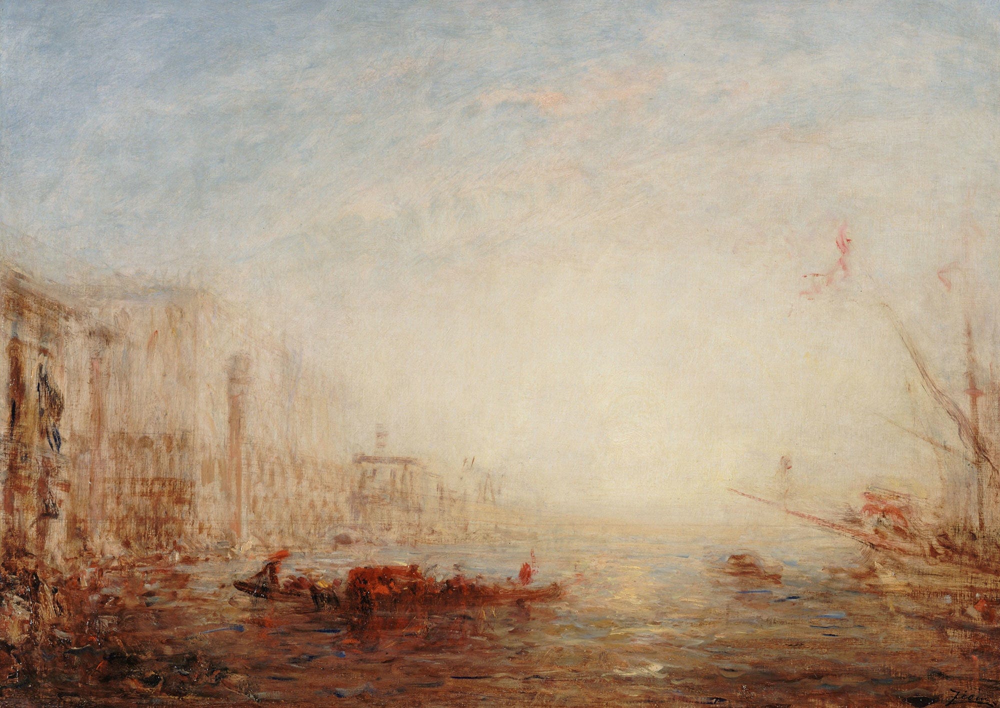 Venise Le Grand Canal Au Soleil Levant by Felix Ziem - Image 2