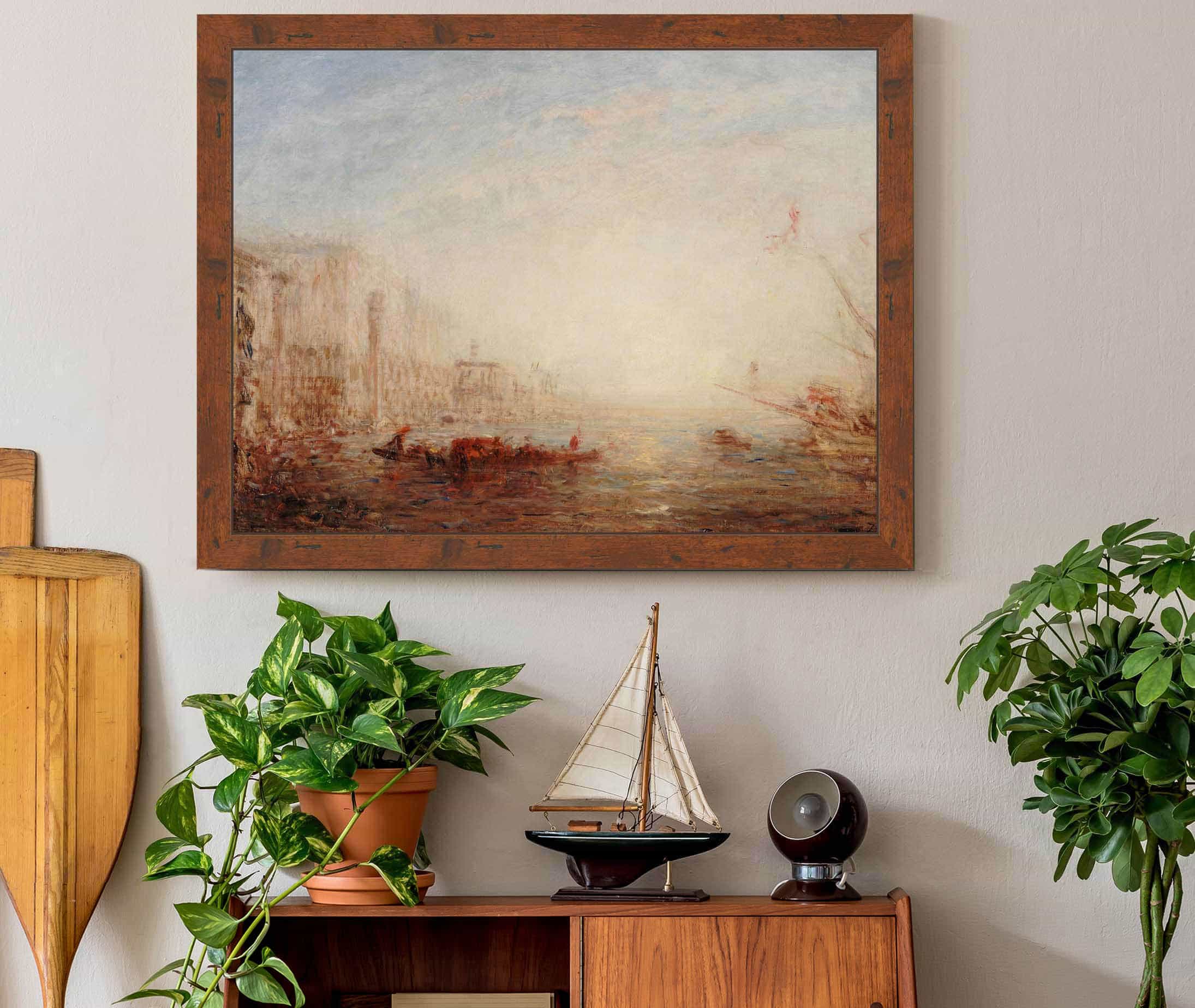 Venise Le Grand Canal Au Soleil Levant by Felix Ziem - Image 3