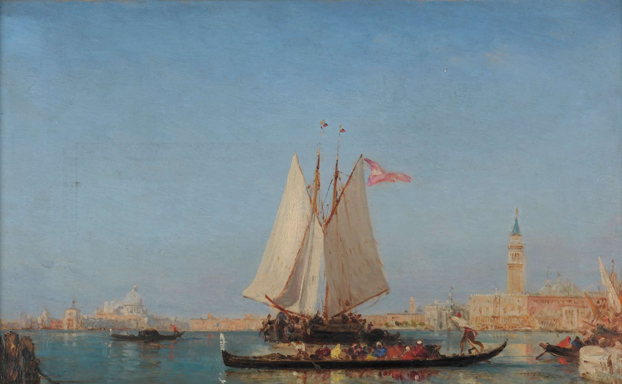 Venise Lentree Du Grand Canal by Felix Ziem - Image 2