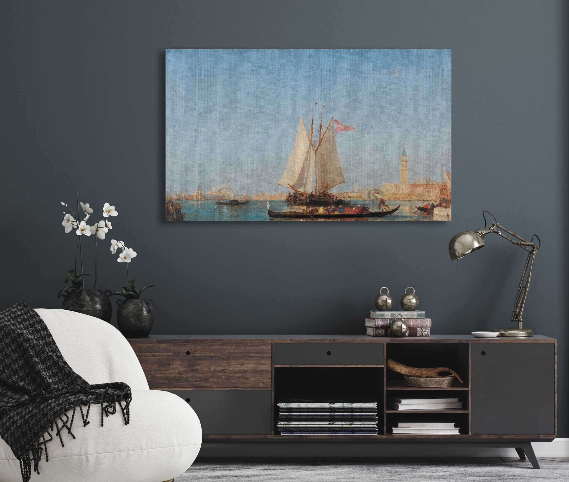 Venise Lentree Du Grand Canal by Felix Ziem - Image 5