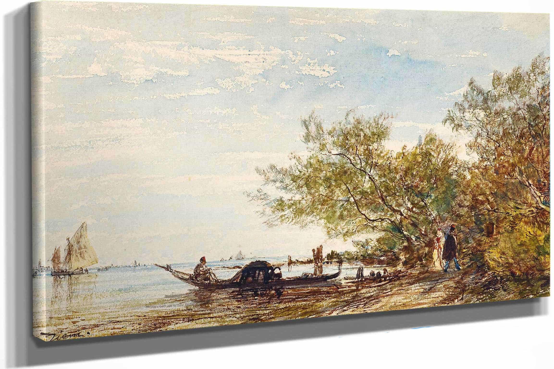 Venise Mazzorbo by Felix Ziem