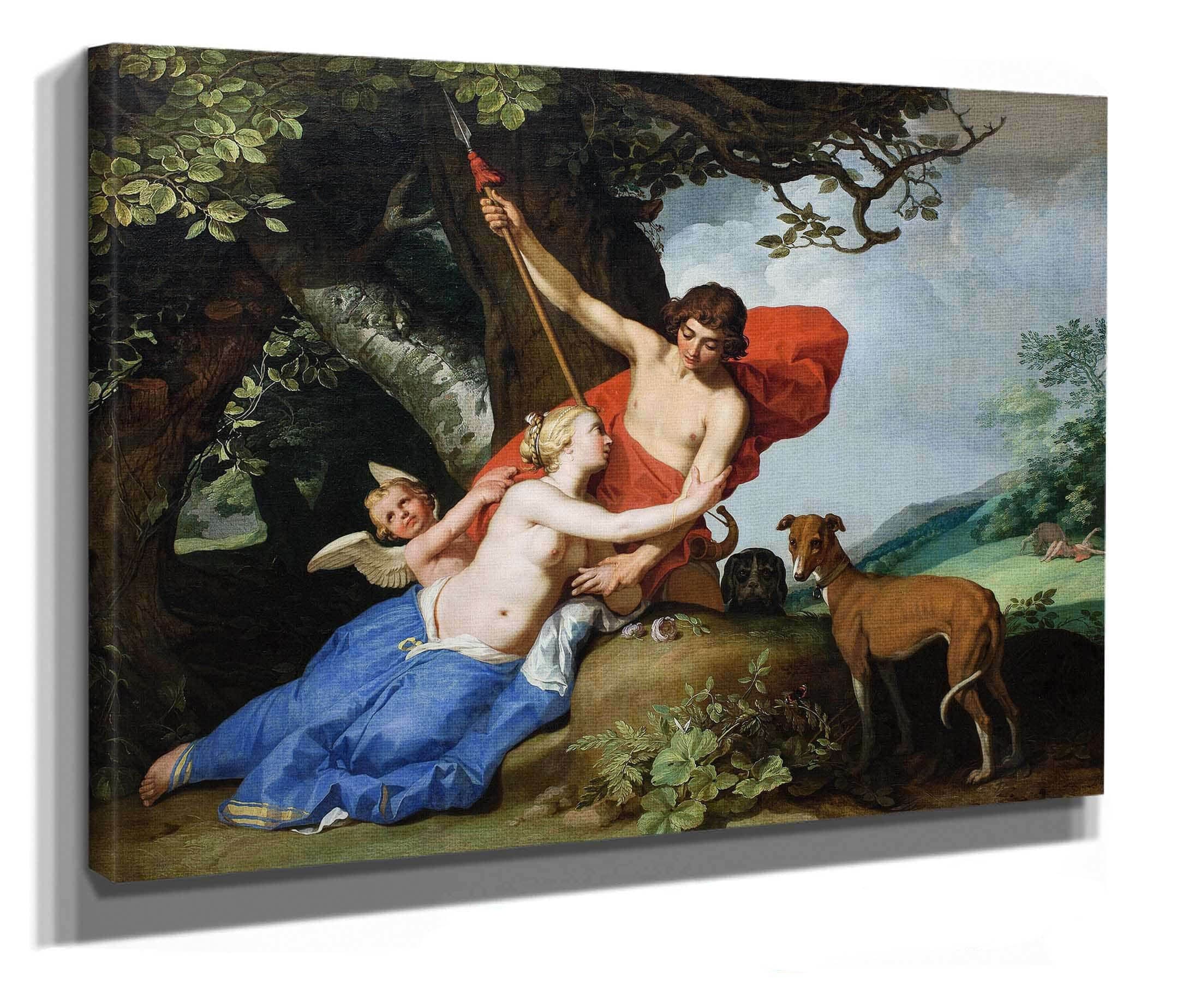 Venus And Adonis by Abraham Bloemaert - Image 2