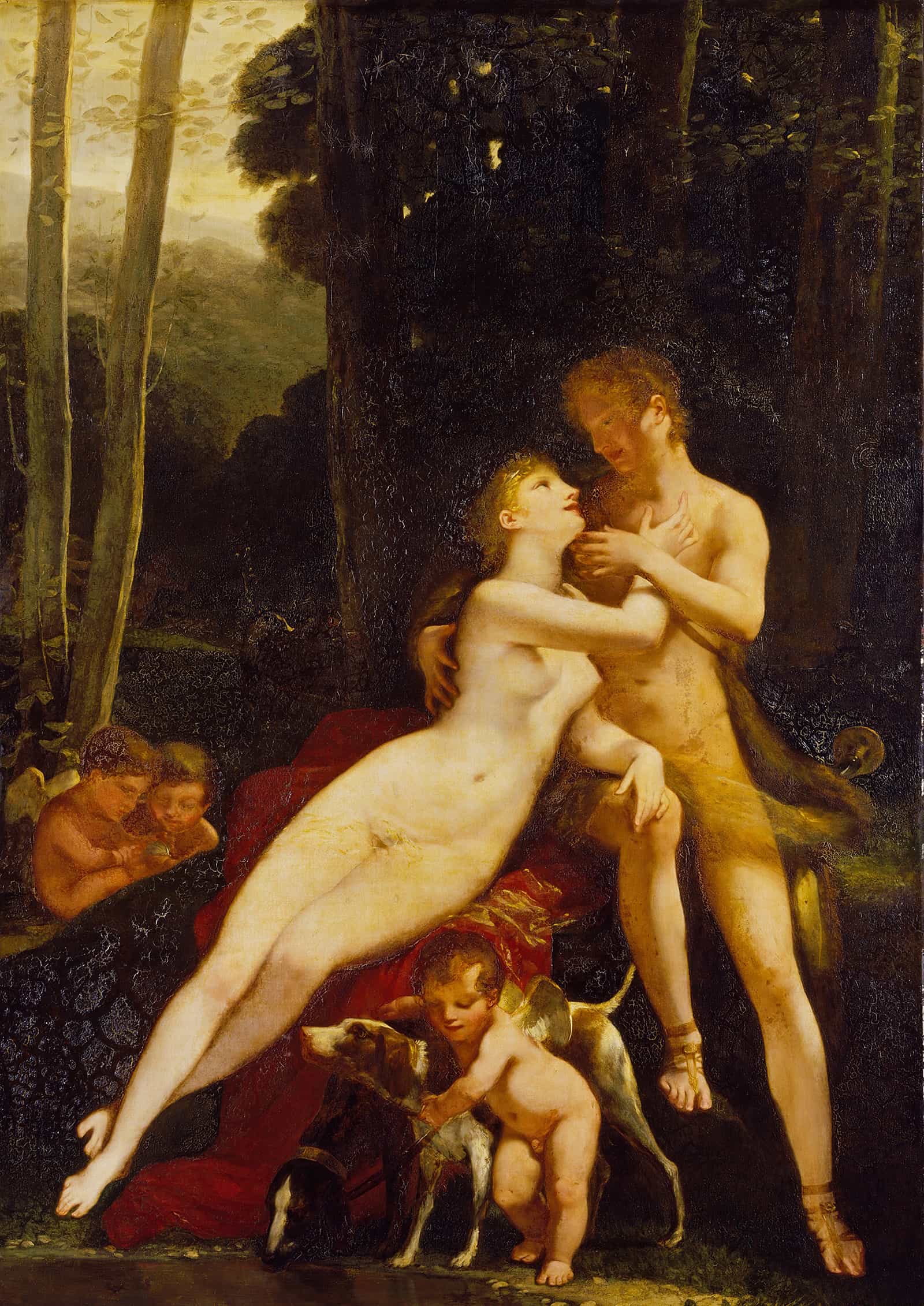 Venus And Adonis by Pierre Paul Prudhon