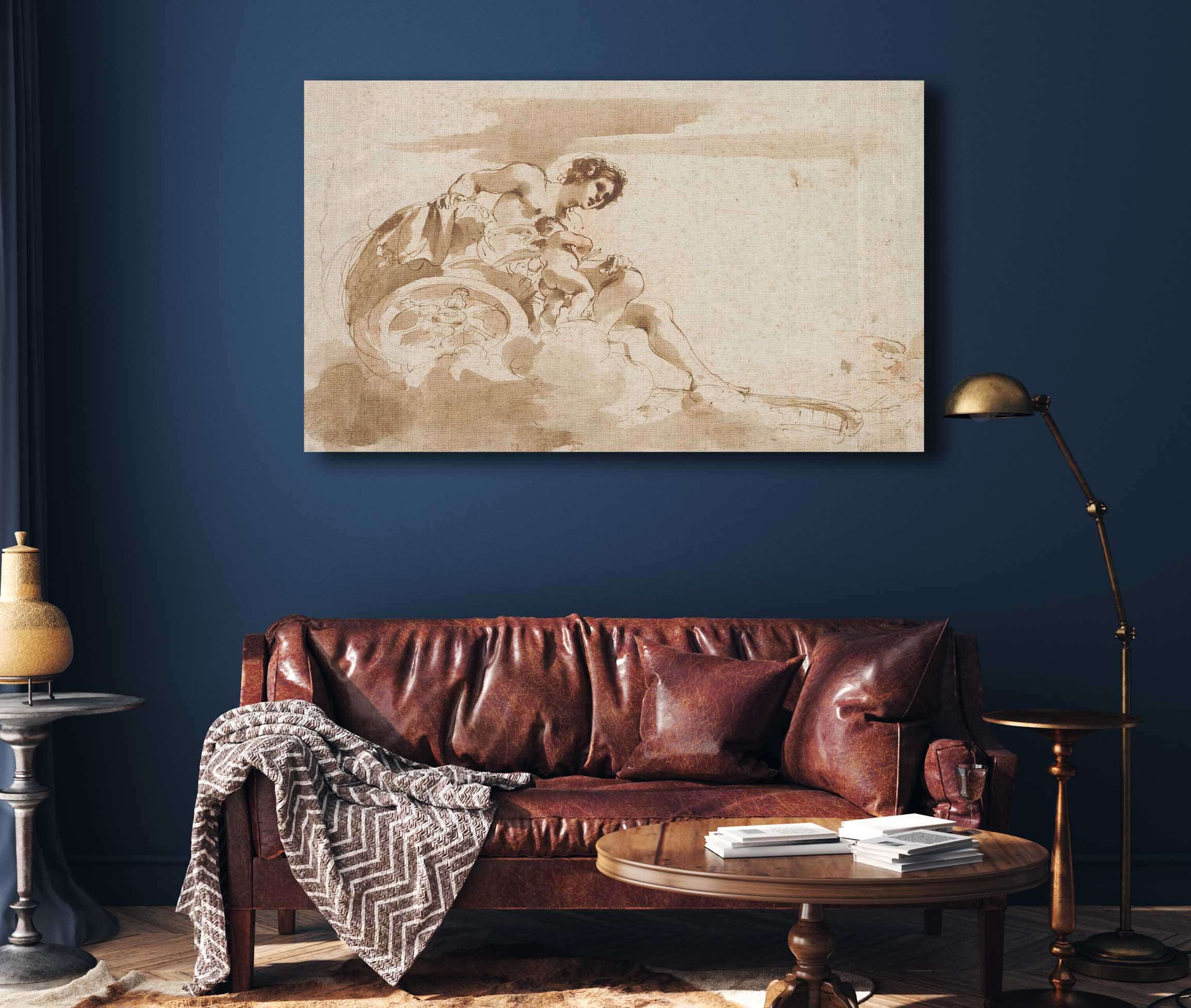 Venus And Cupid In A Chariot by Guercino - Image 4