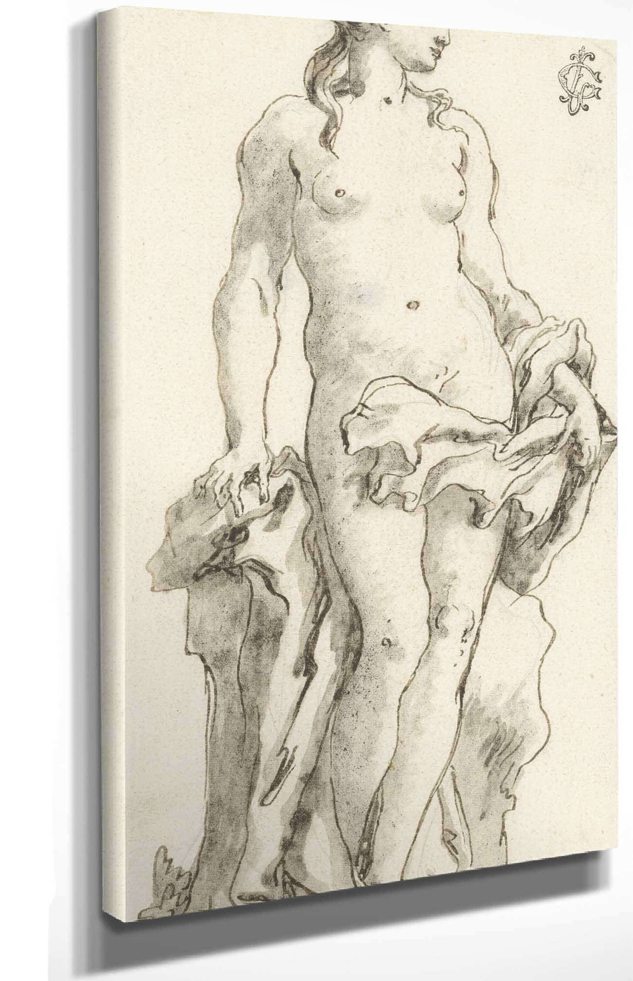 Venus Mid Th Early Th Century by Giovanni Domenico Tiepolo - Image 4