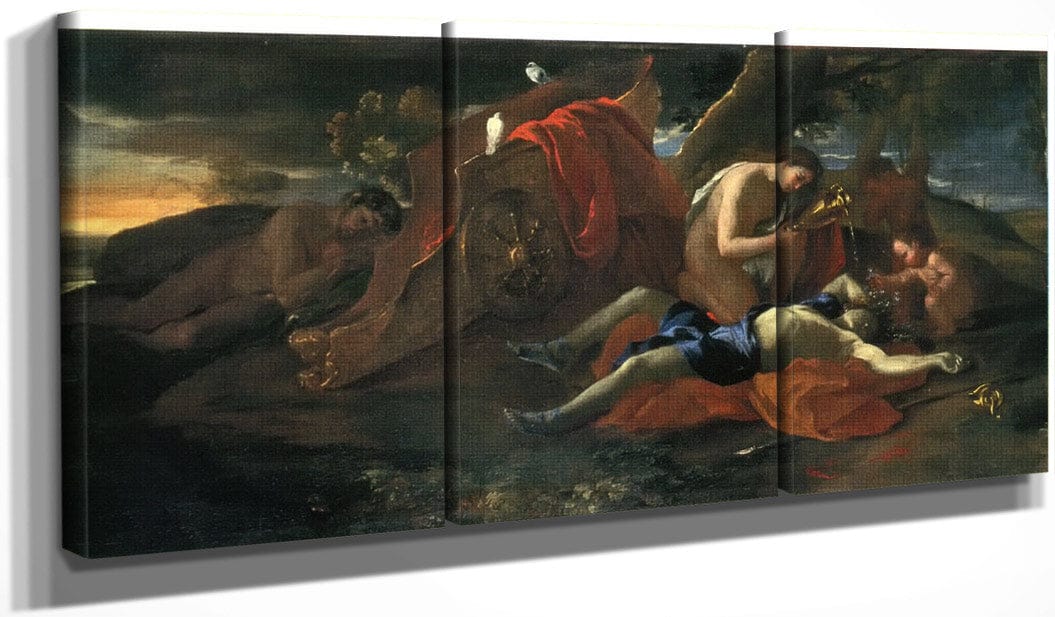 Venus Weeping Ver Adonis By Nicholas Poussin
