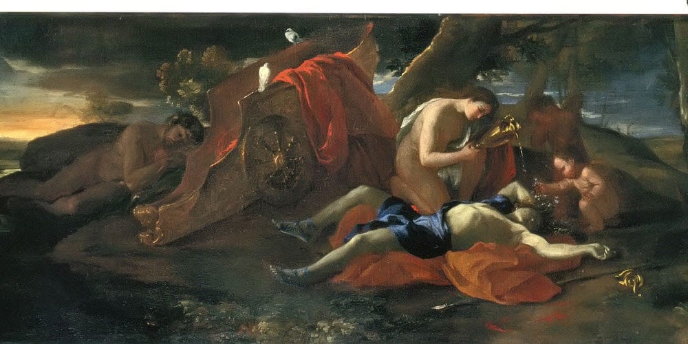 Venus Weeping Ver Adonis By Nicholas Poussin - Image 2