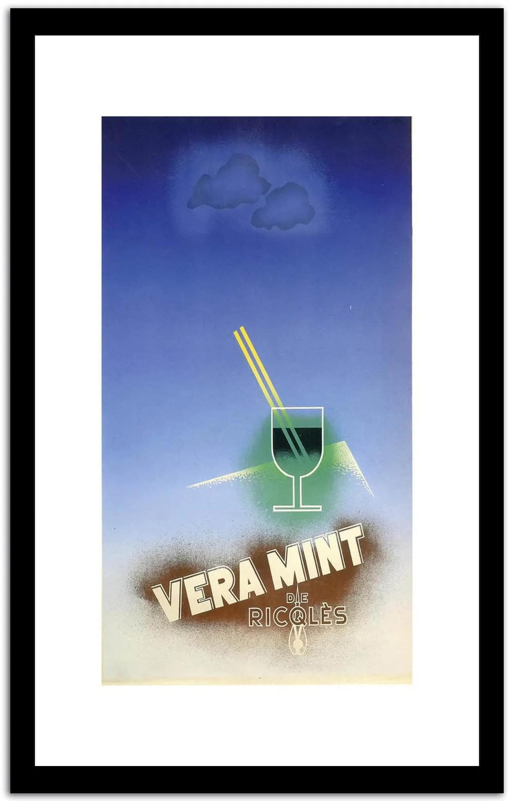Vera Mint Vintage Beverage Poster