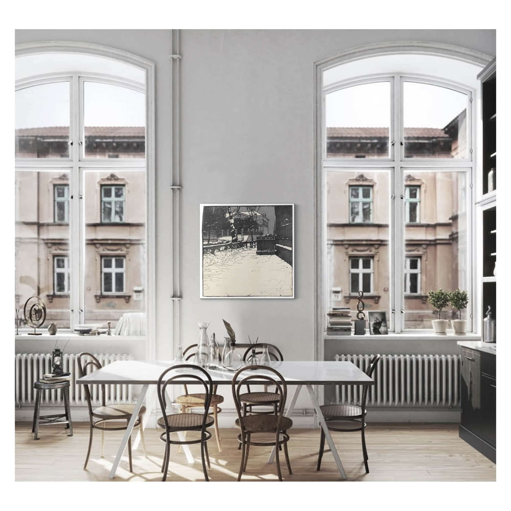 Verschneite Villa In Dobling by Carl Moll - Image 6