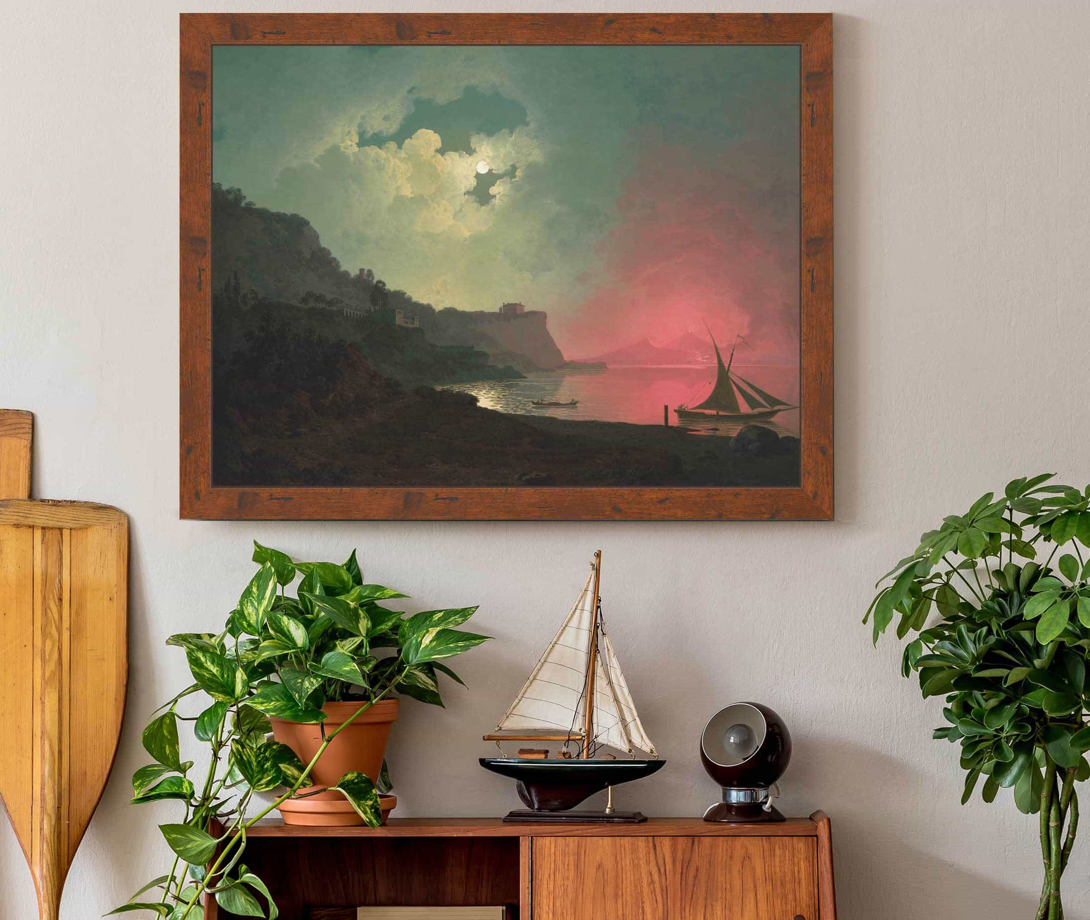Vesuvius In Eruption Viewed From Posillipo by Joseph Wright Of Derby - Image 3