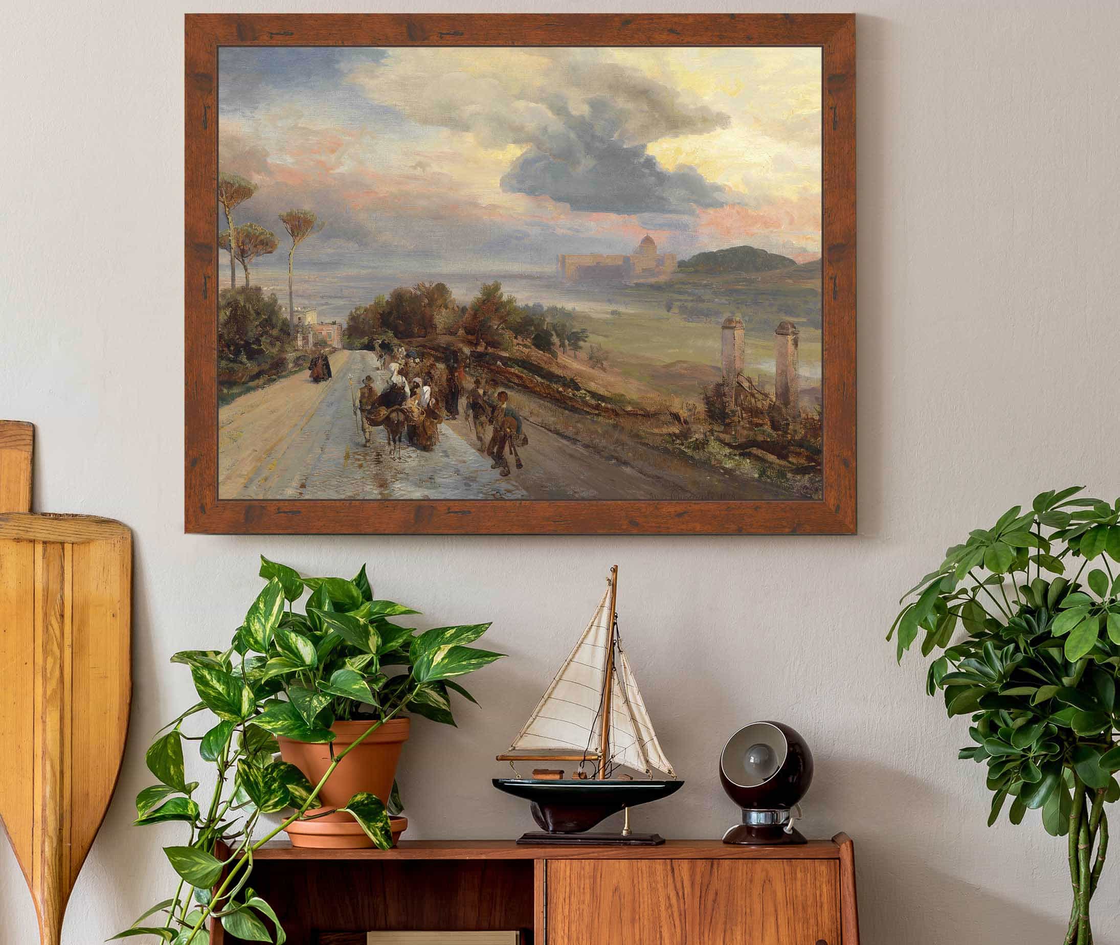 Via Cassia Bei Rom by Oswald Achenbach - Image 3