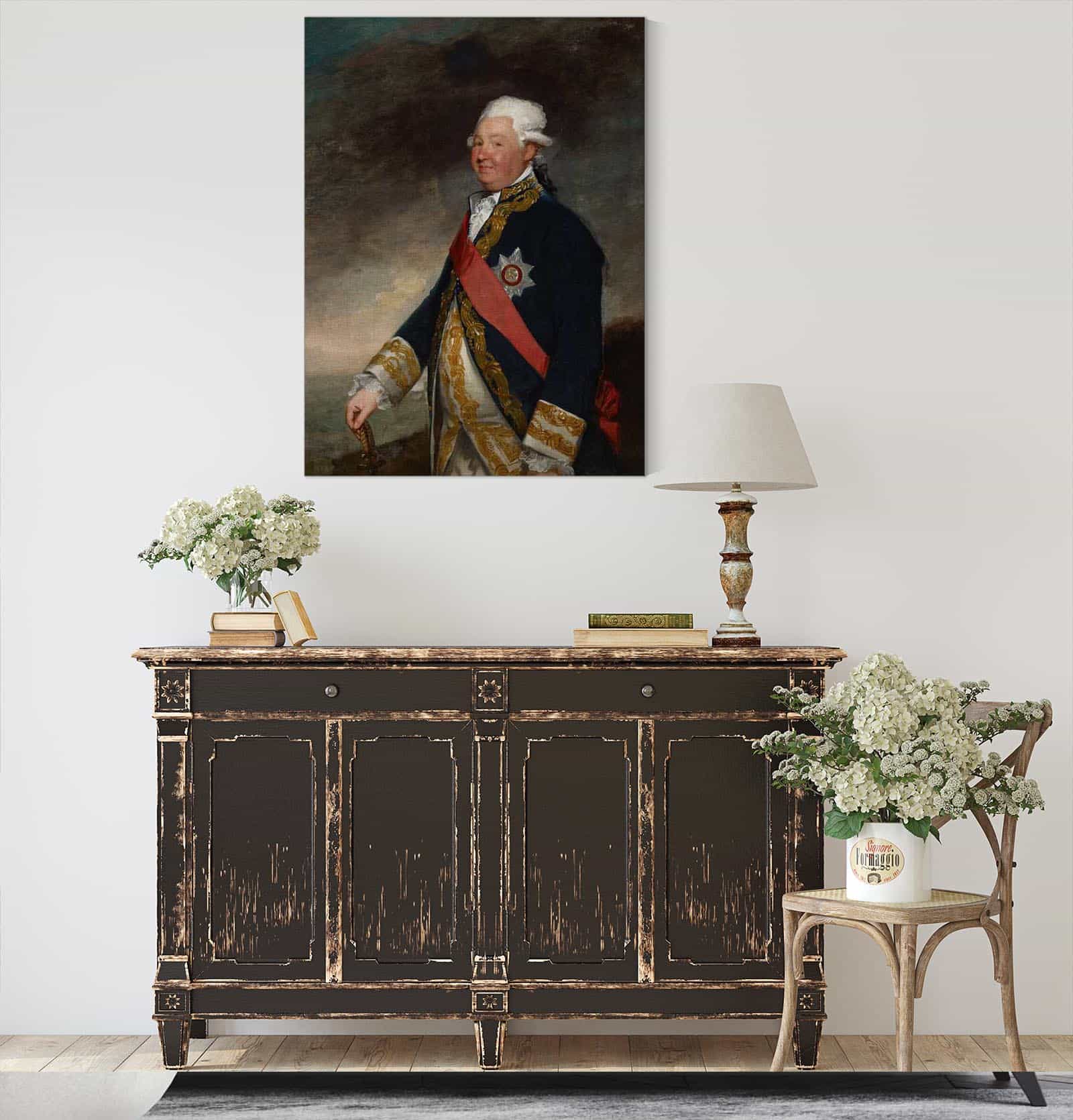 Vice Admiral Edward Hughes S by Gilbert Stuart - Image 4