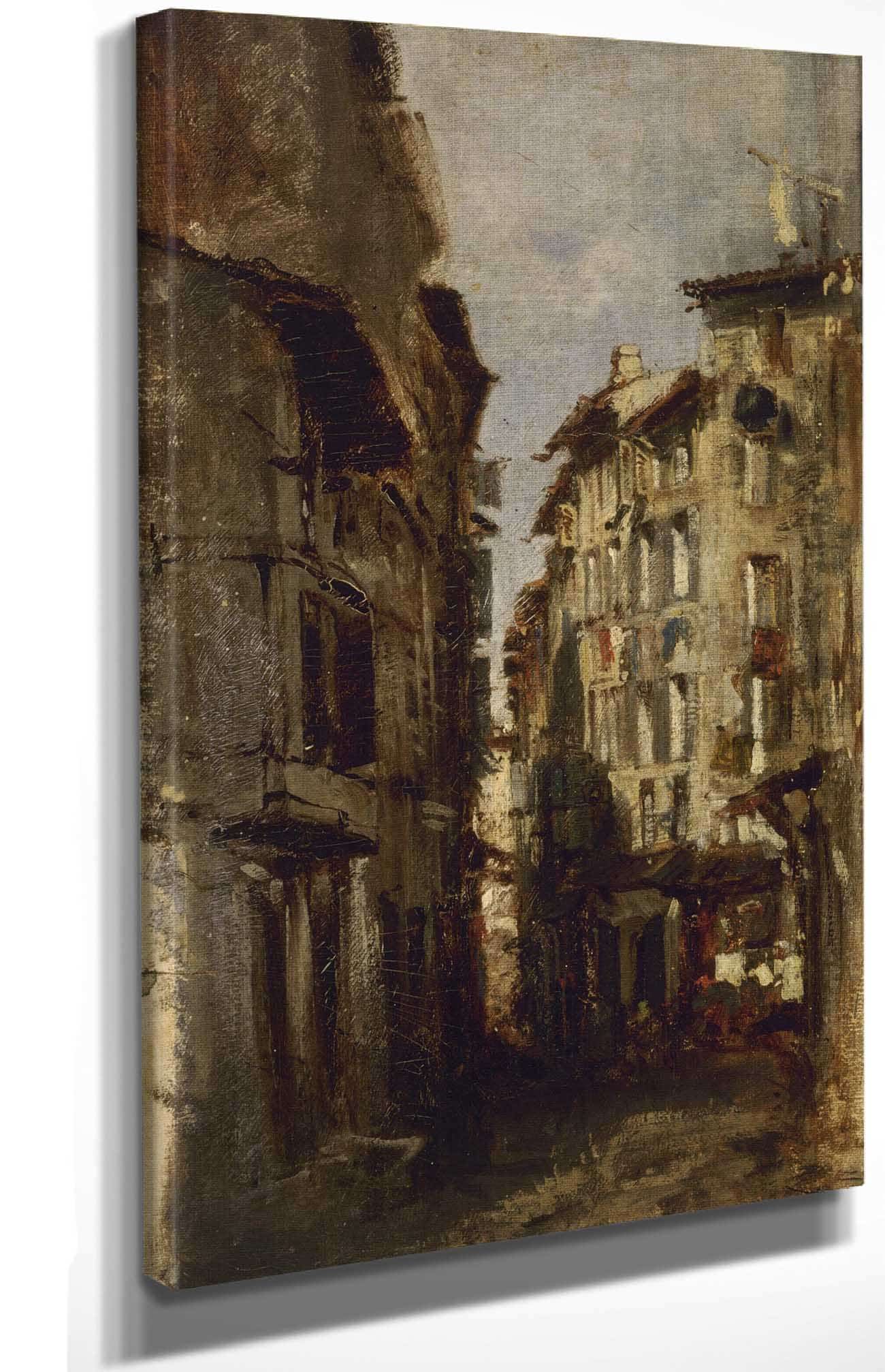 Vieilles Maisons by Felix Ziem - Image 4