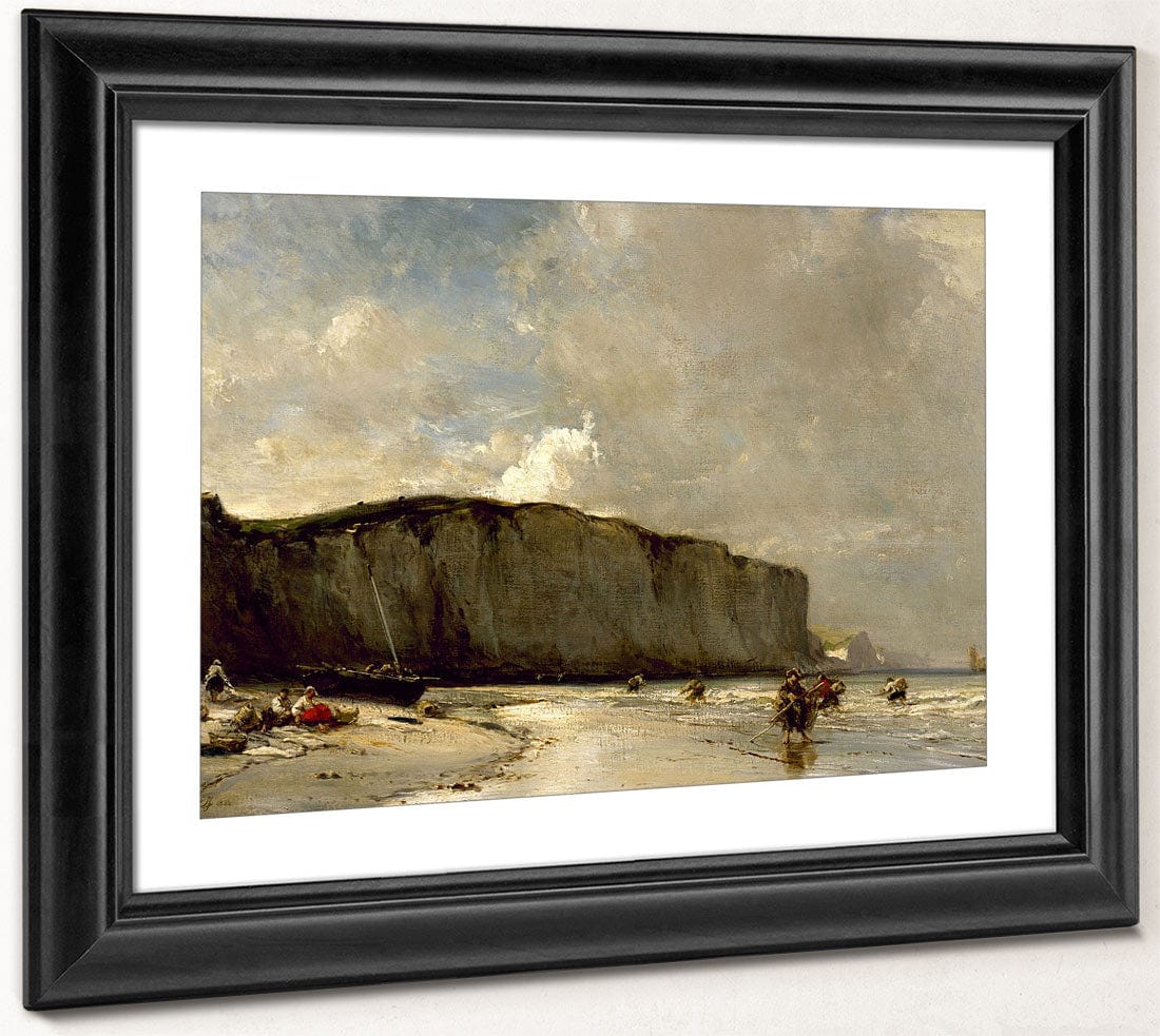 View Along The Norman Coast By Eugene Isabey - Image 4