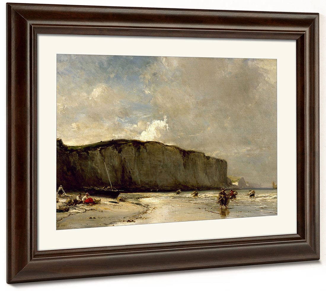 View Along The Norman Coast By Eugene Isabey - Image 5