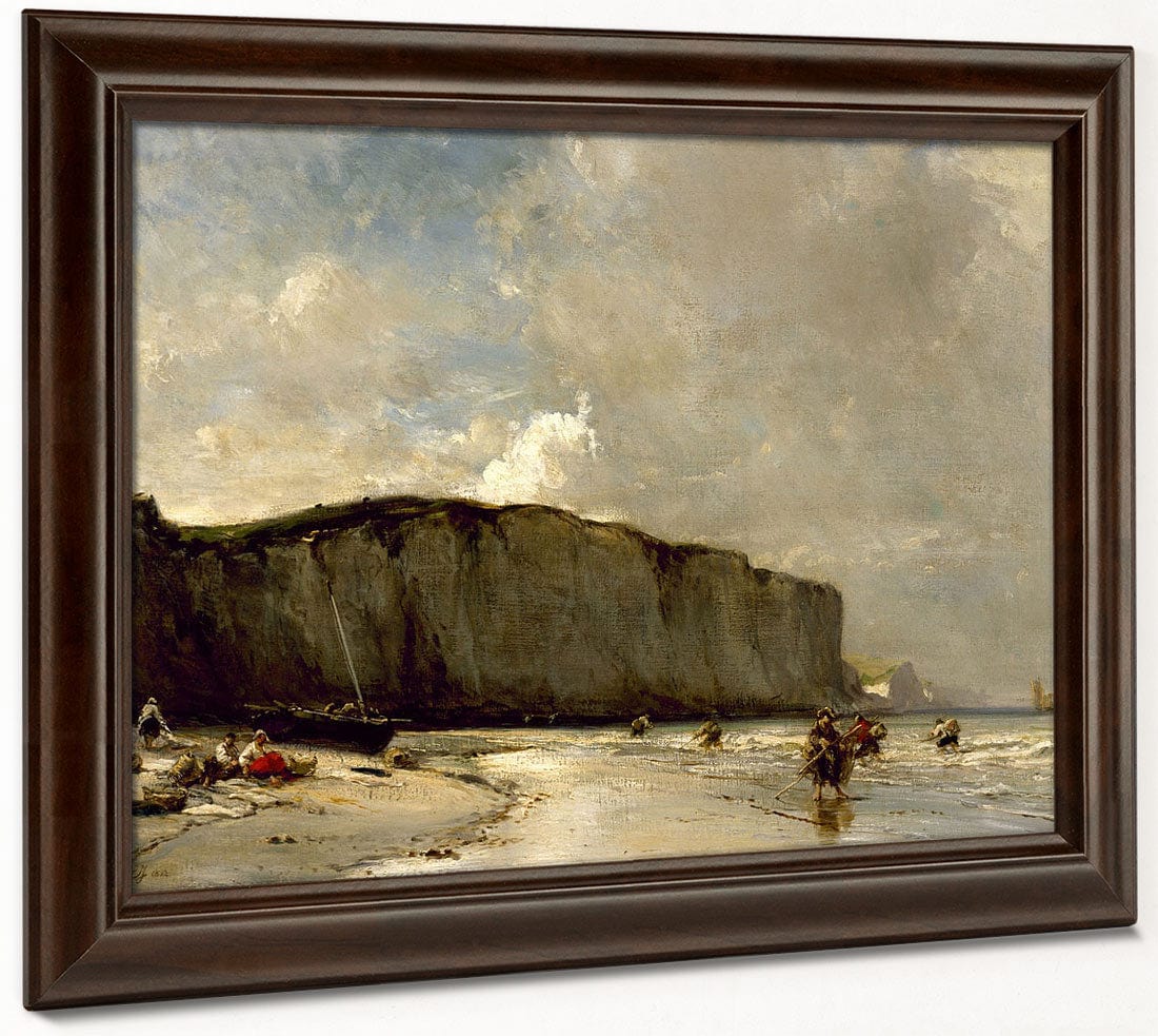 View Along The Norman Coast By Eugene Isabey - Image 6