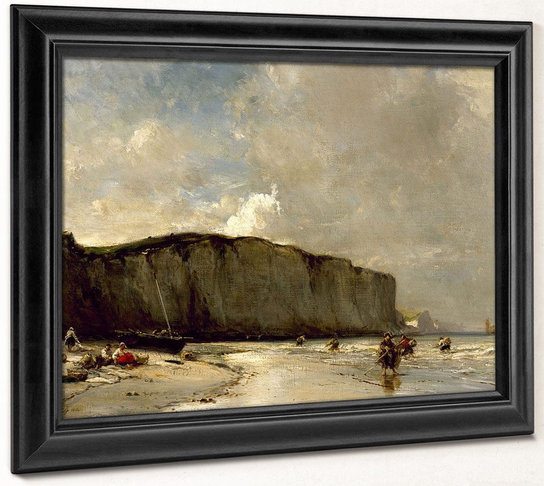 View Along The Norman Coast By Eugene Isabey - Image 8