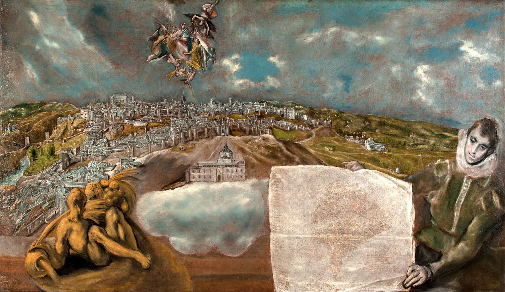 View And Plan Of Toledo by El Greco - Image 2