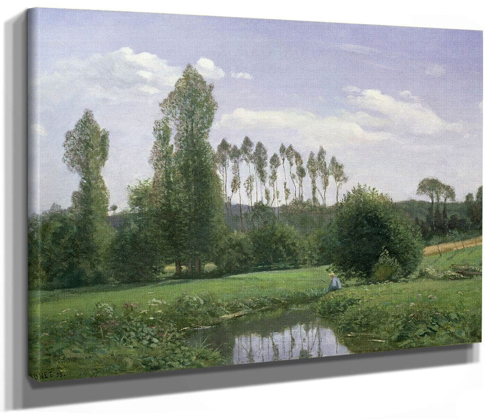 View At Rouelles By Claude Monet