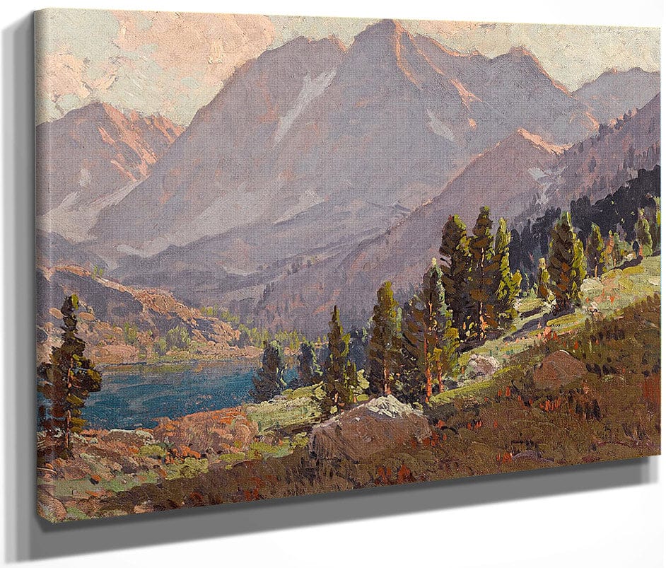 View At Sabrina Lake, Inyo County By Edgar Payne