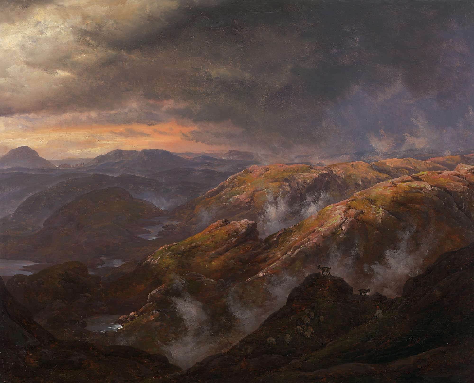 View From Lyshornet by Johan Christian Dahl