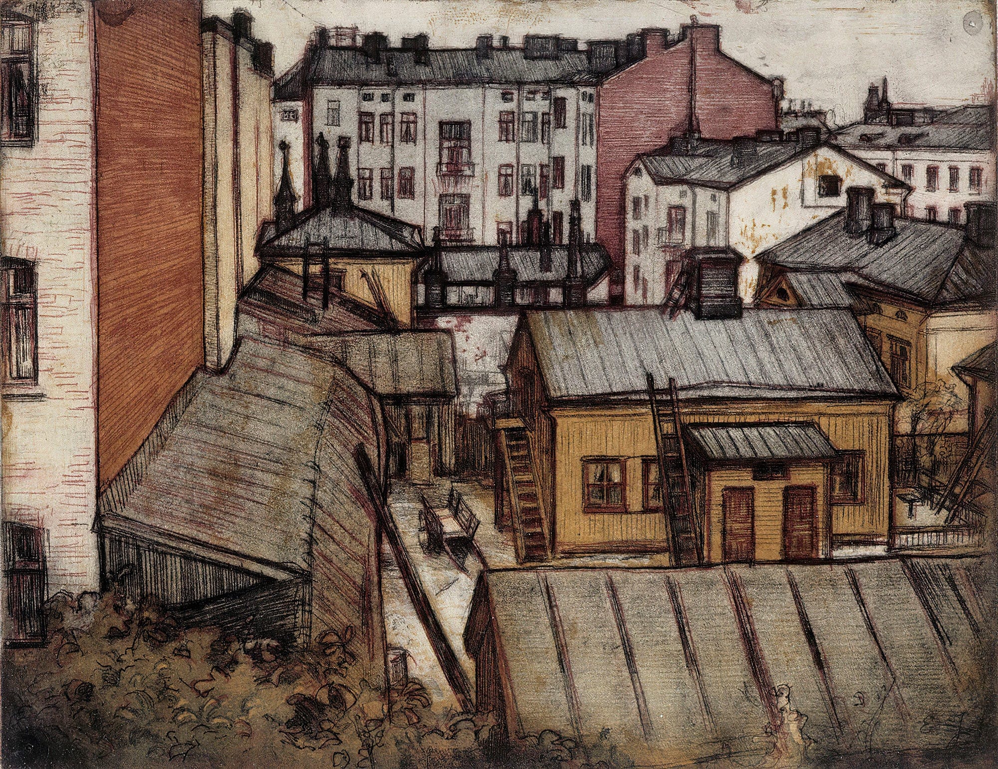 View From The Artists Bernhardinkatu Home by Eero Jarnefelt - Image 2
