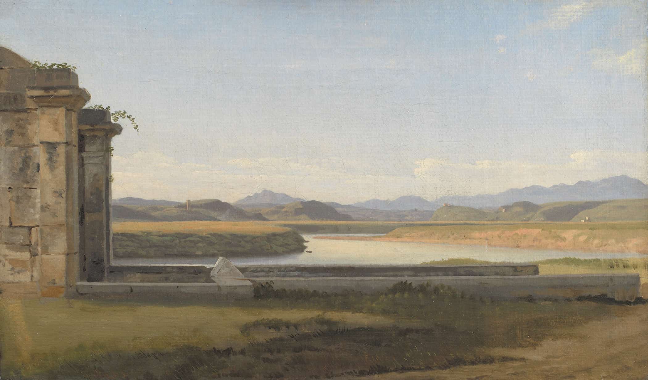 View From The Fontana Acetosa Rome by Christoffer Wilhelm Eckersberg - Image 2