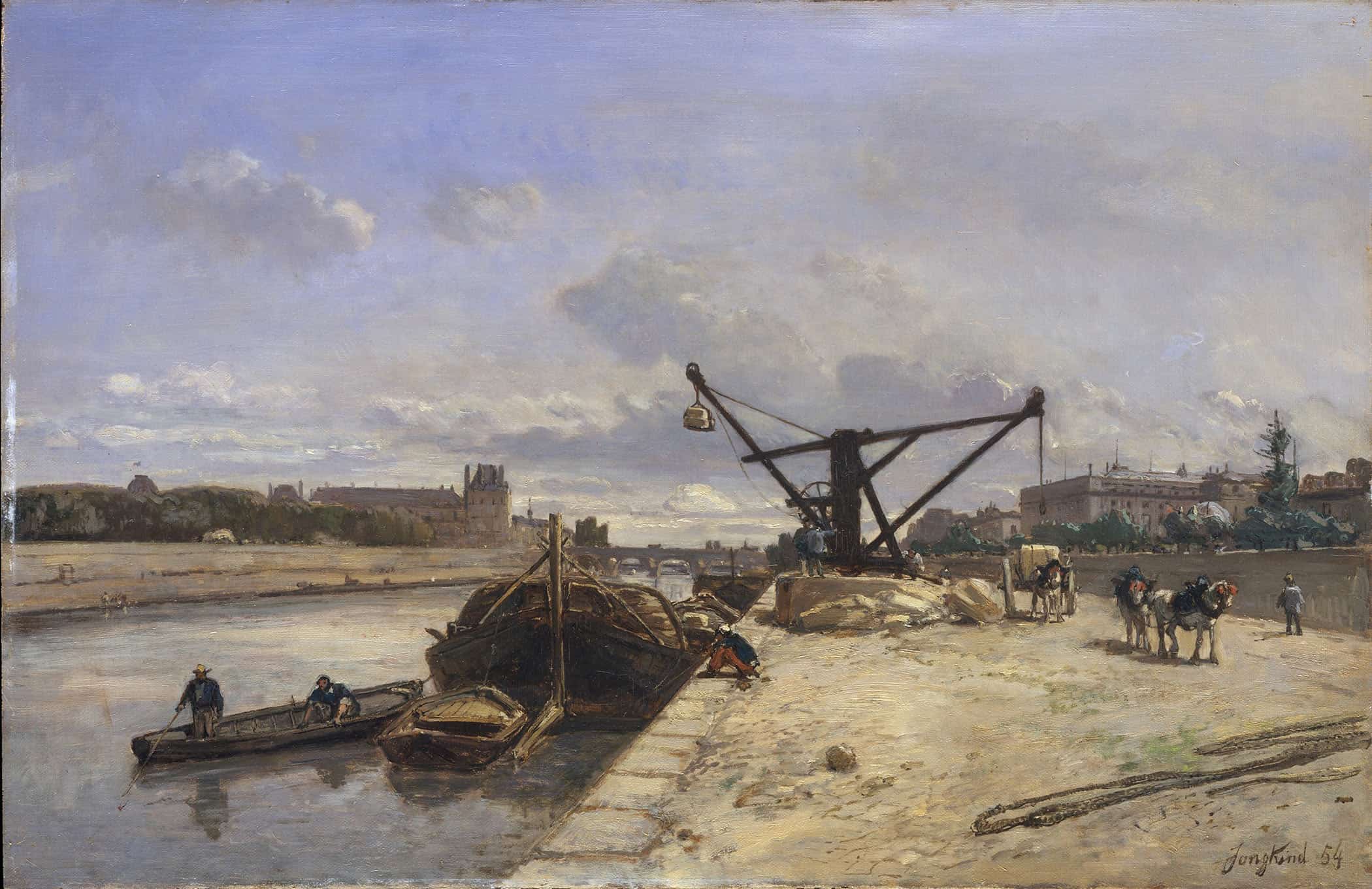 View From The Quai Dorsay by Johan Barthold Jongkind - Image 2
