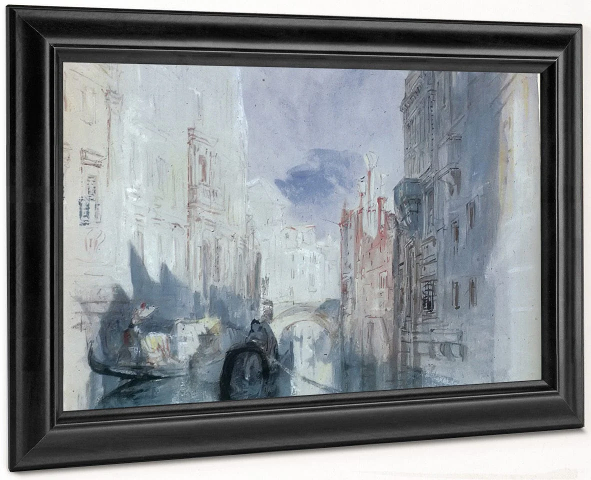 View Of A Cross Canal Near The Arsenal By Jwm Turner - Image 8