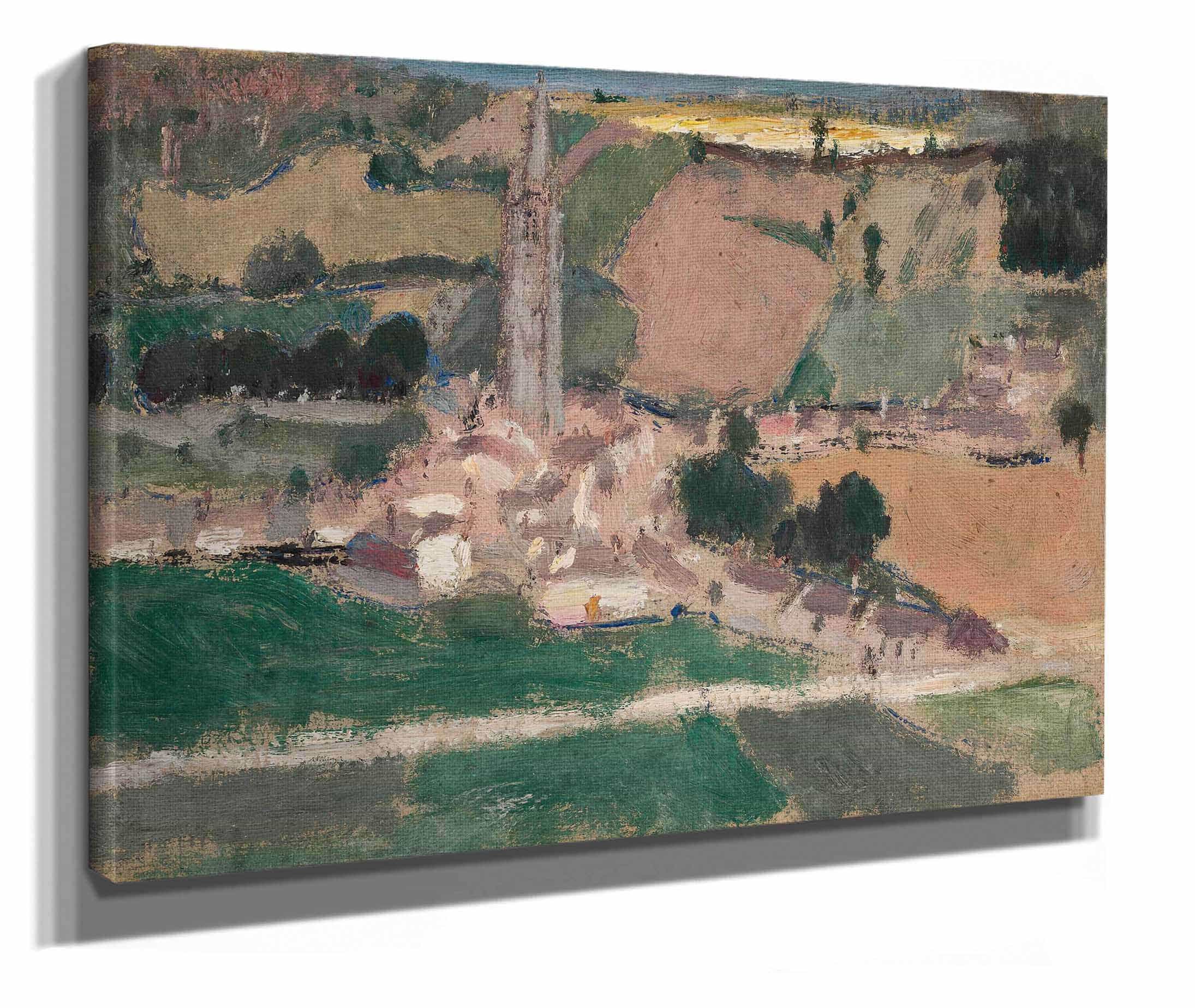 View Of A Small Town With A Church Tower by Tadeusz Makowski - Image 2
