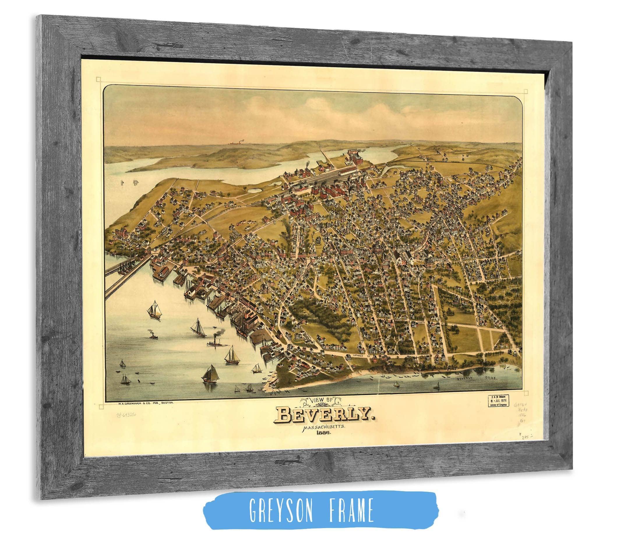 View Of Beverly Massachusetts 1886 State of Massachusetts - Image 6