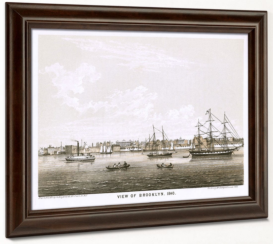View Of Brooklyn, 1840 By George Hayward - Image 4