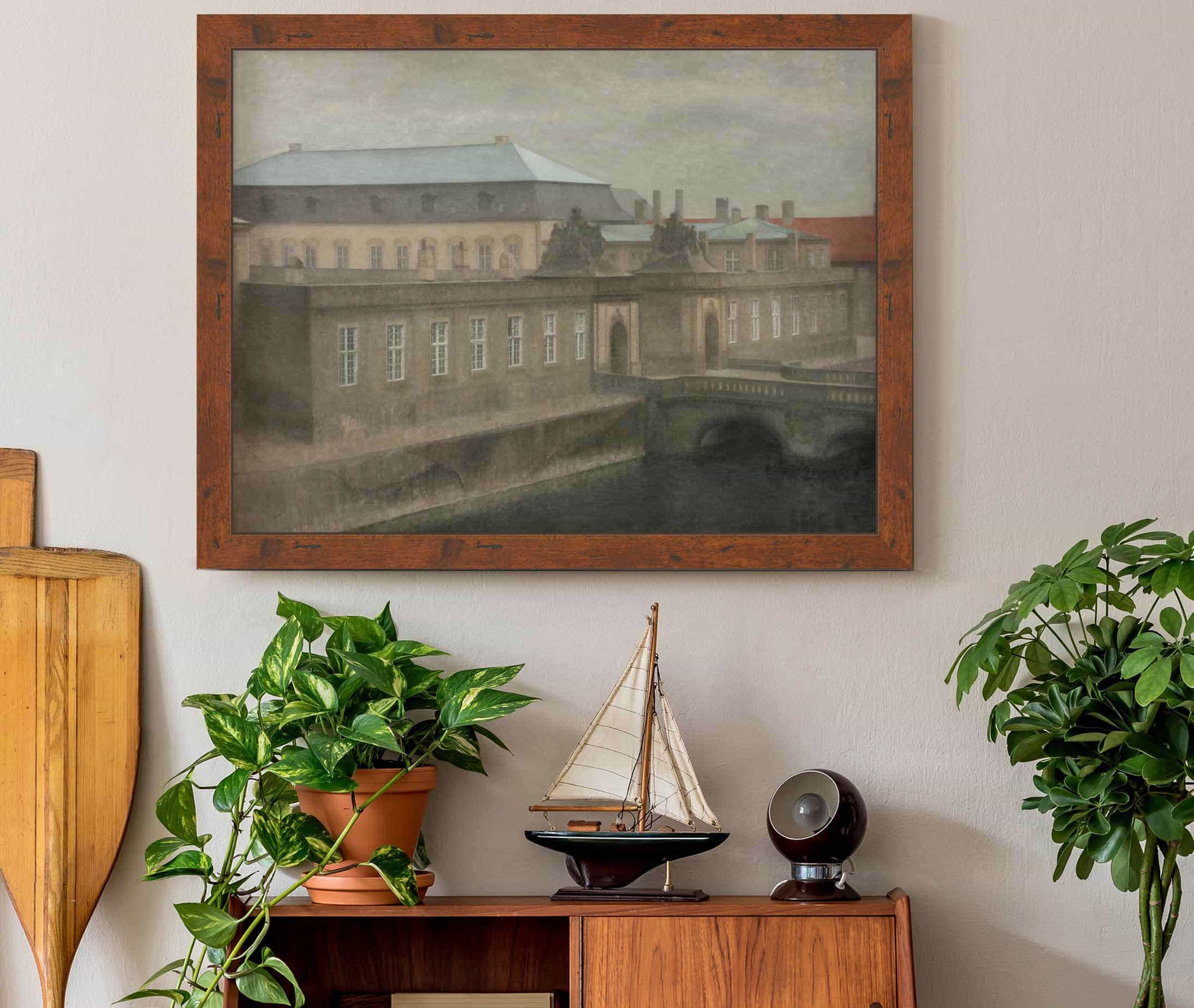 View Of Christiansborg Palace Late Autumn by Vilhelm Hammershoi - Image 3