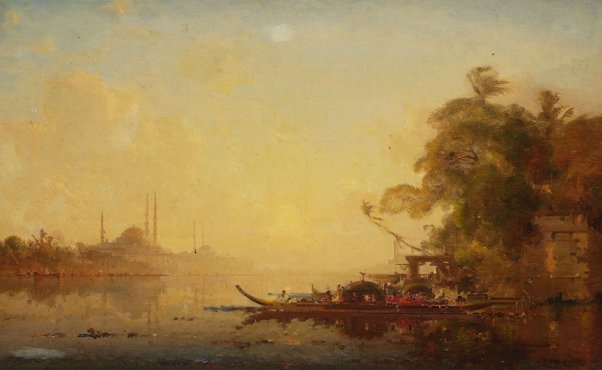 View Of Constantinople by Felix Ziem - Image 2